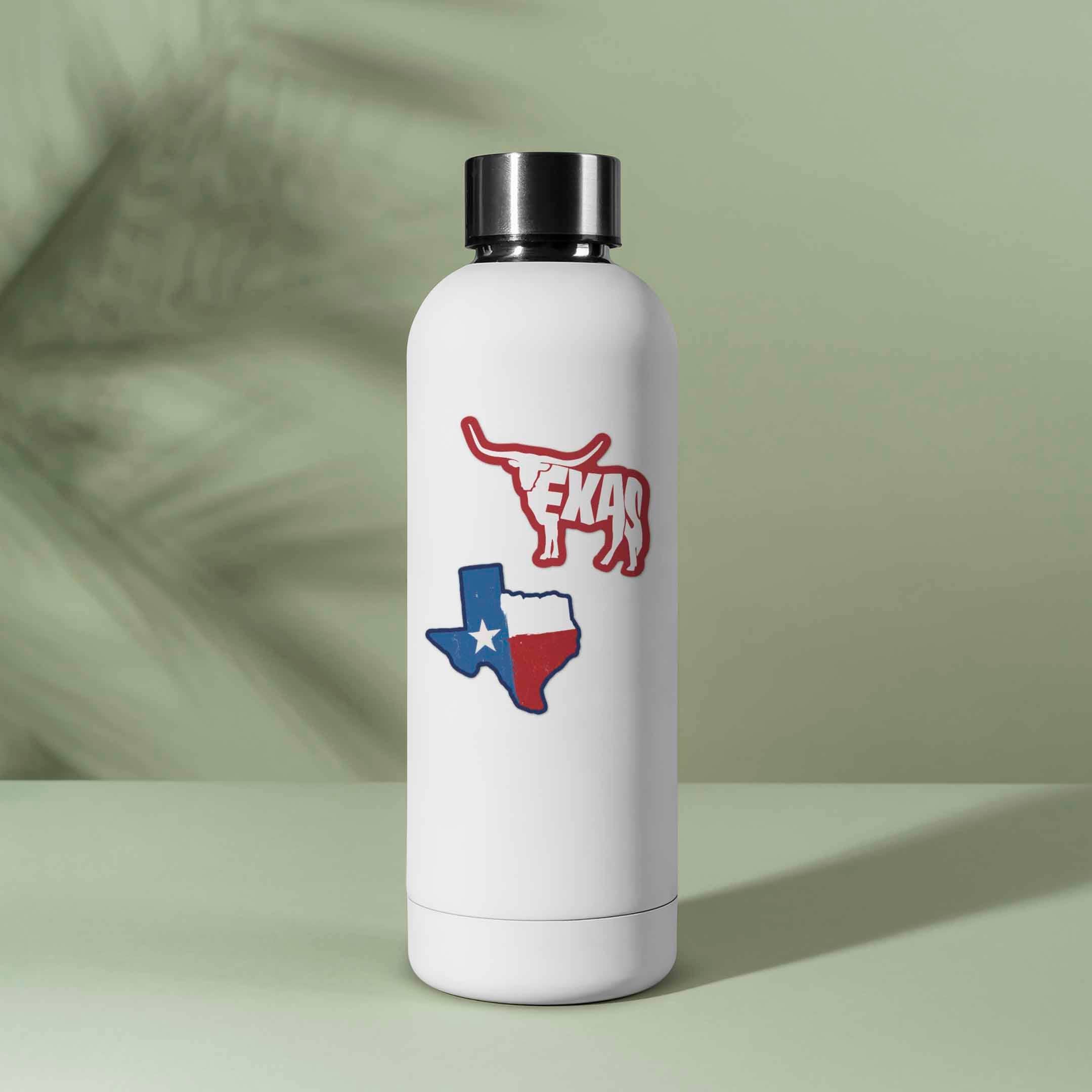 Texas Set Of Six Sticker - Tucker Brown