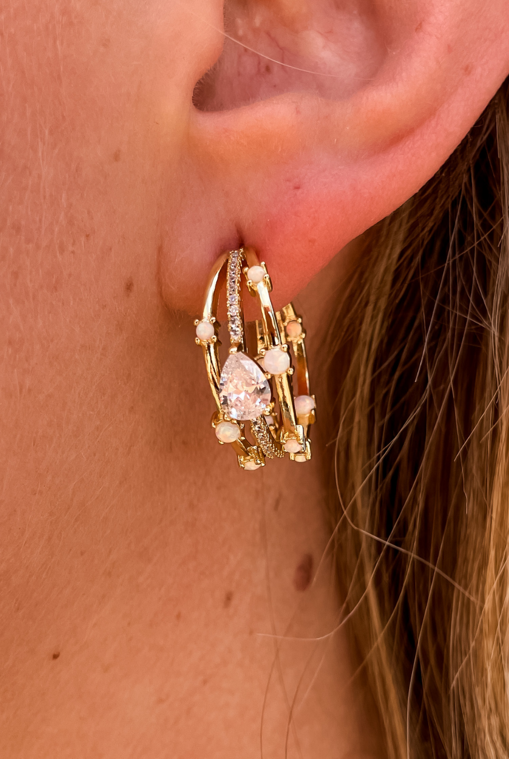 Opal Dream Hoop Earrings