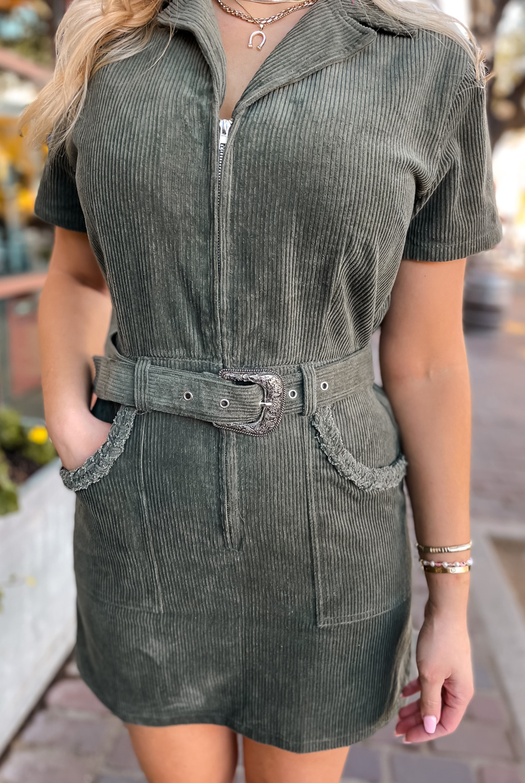 Kord Utility Dress - Olive