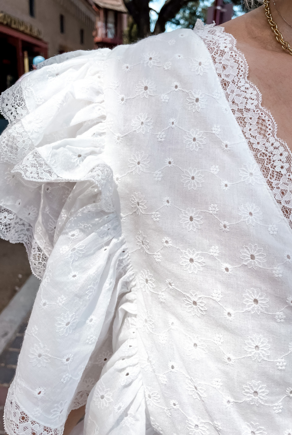 Nantucket Eyelet Dress - Off White