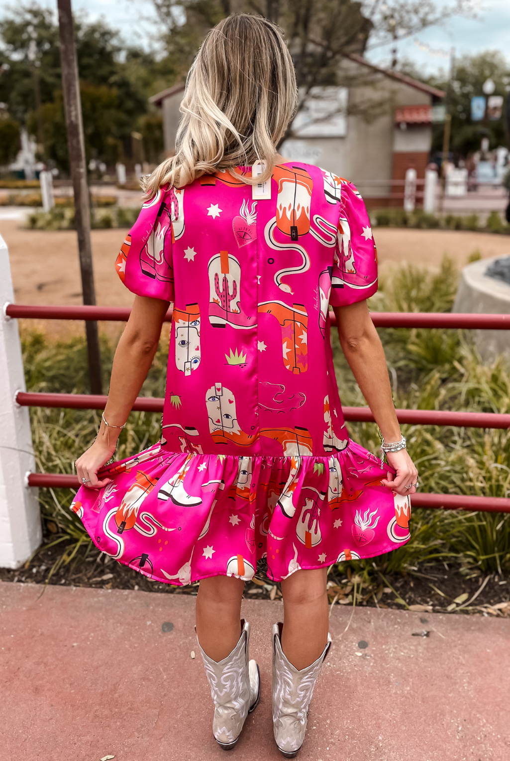 Bonaire Pink Boots Dress