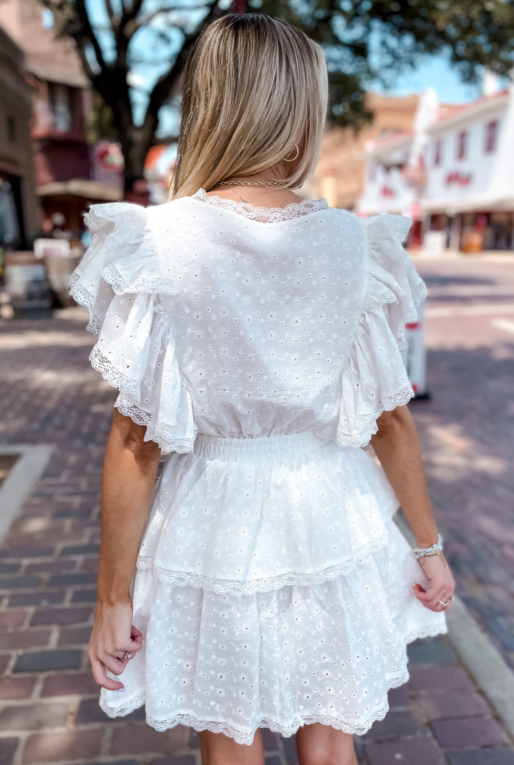 Nantucket Eyelet Dress - Off White
