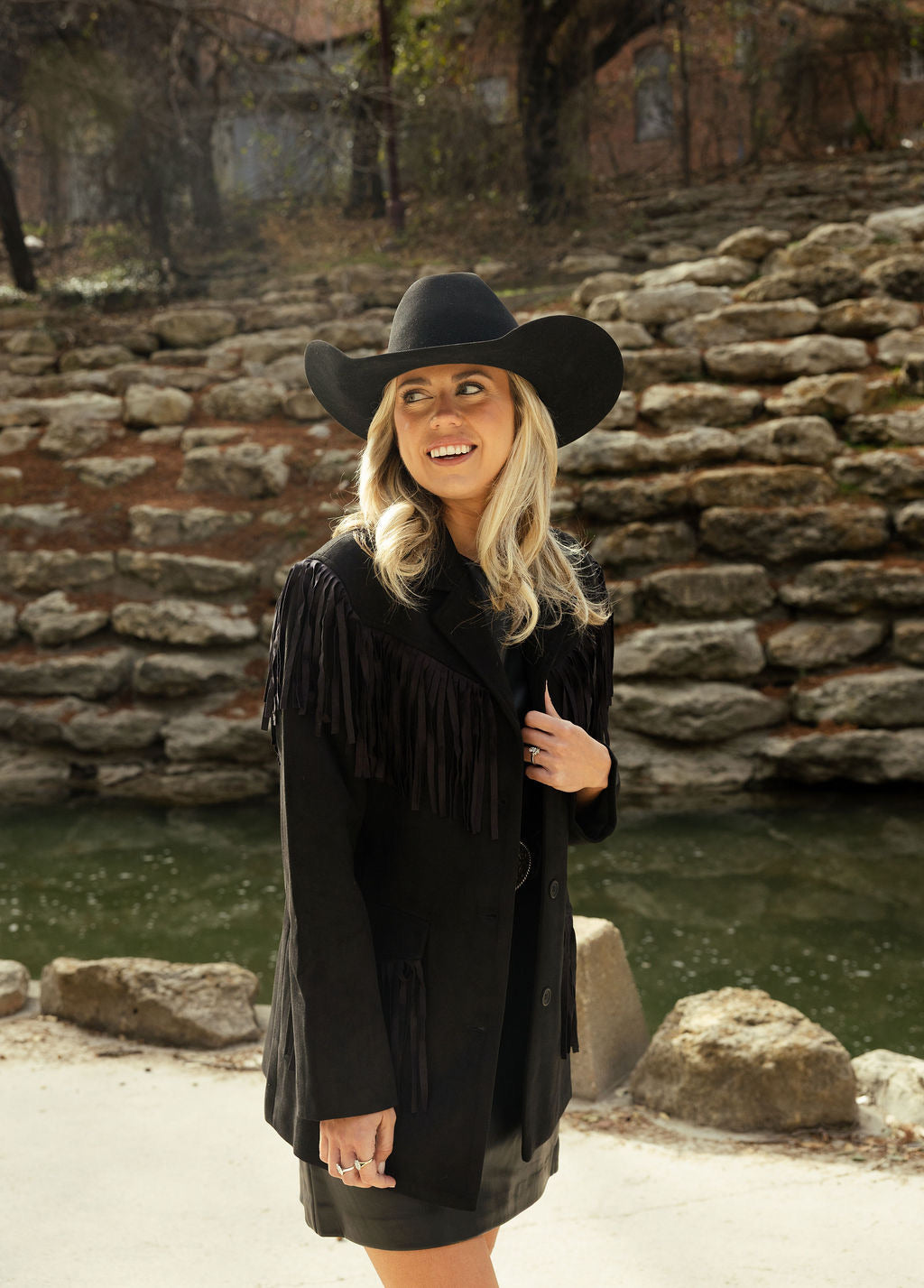 Stockshow Fringe Jacket Black