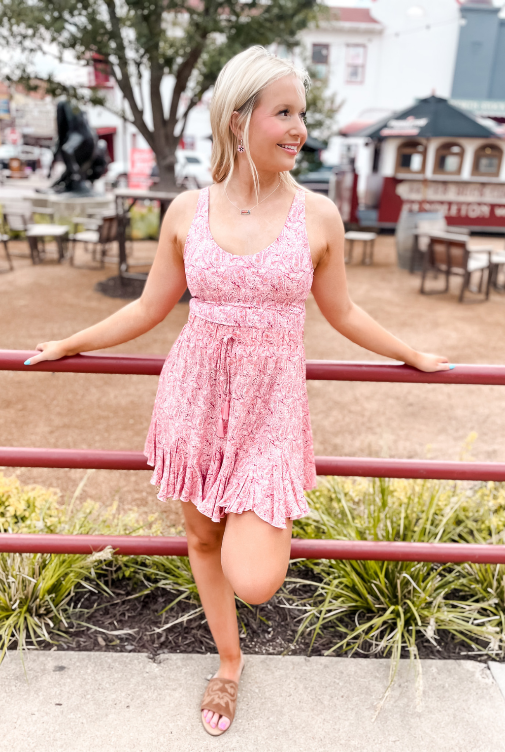 Kacey Ruffle Hem Skirt - Pink