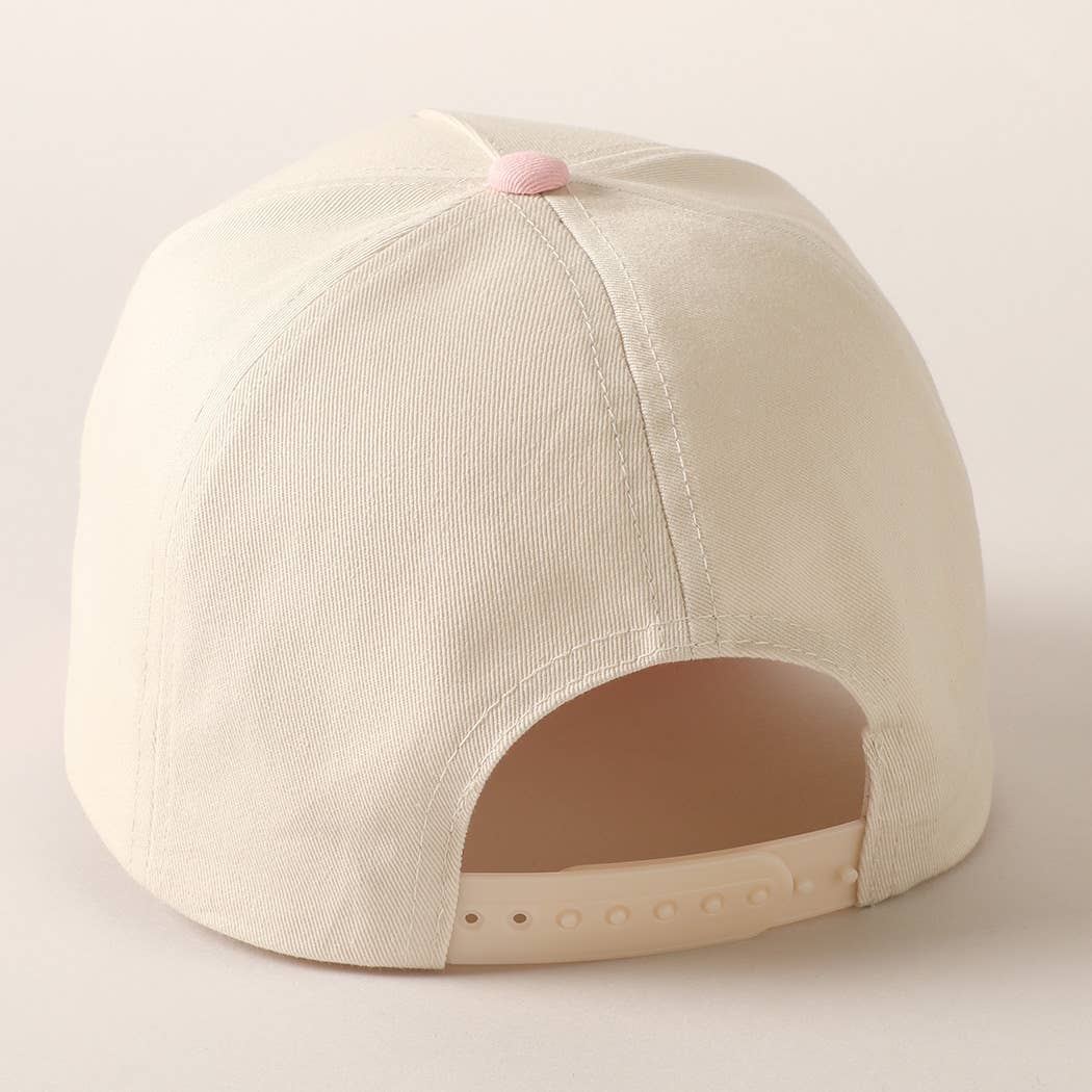 Husband's Tab Baseball Cap - Beige