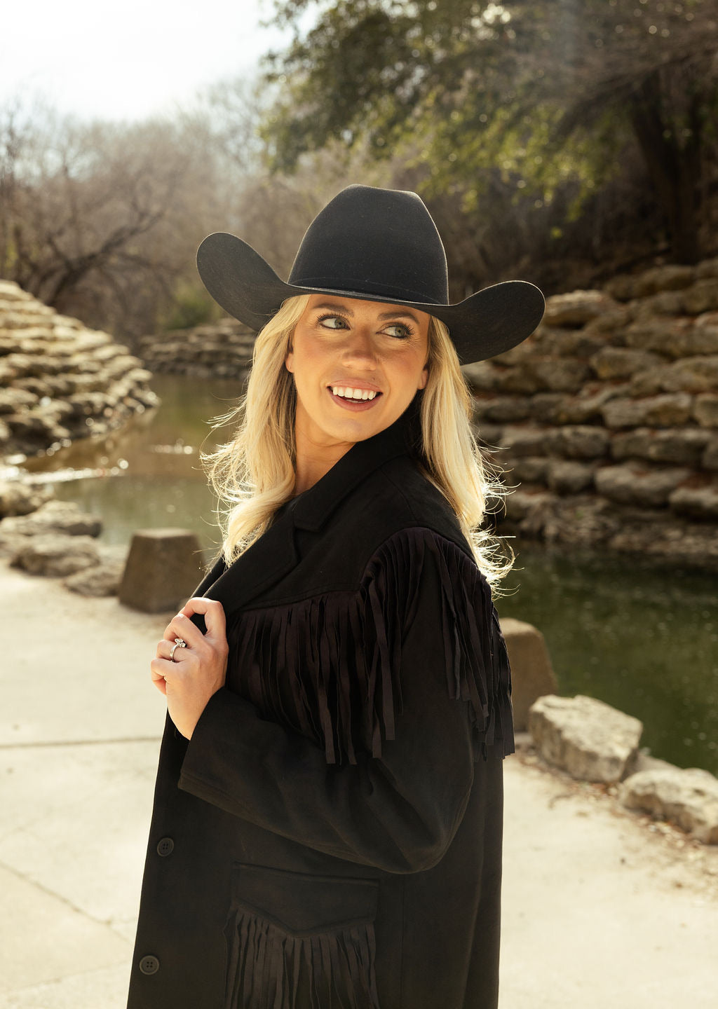 Stockshow Fringe Jacket Black