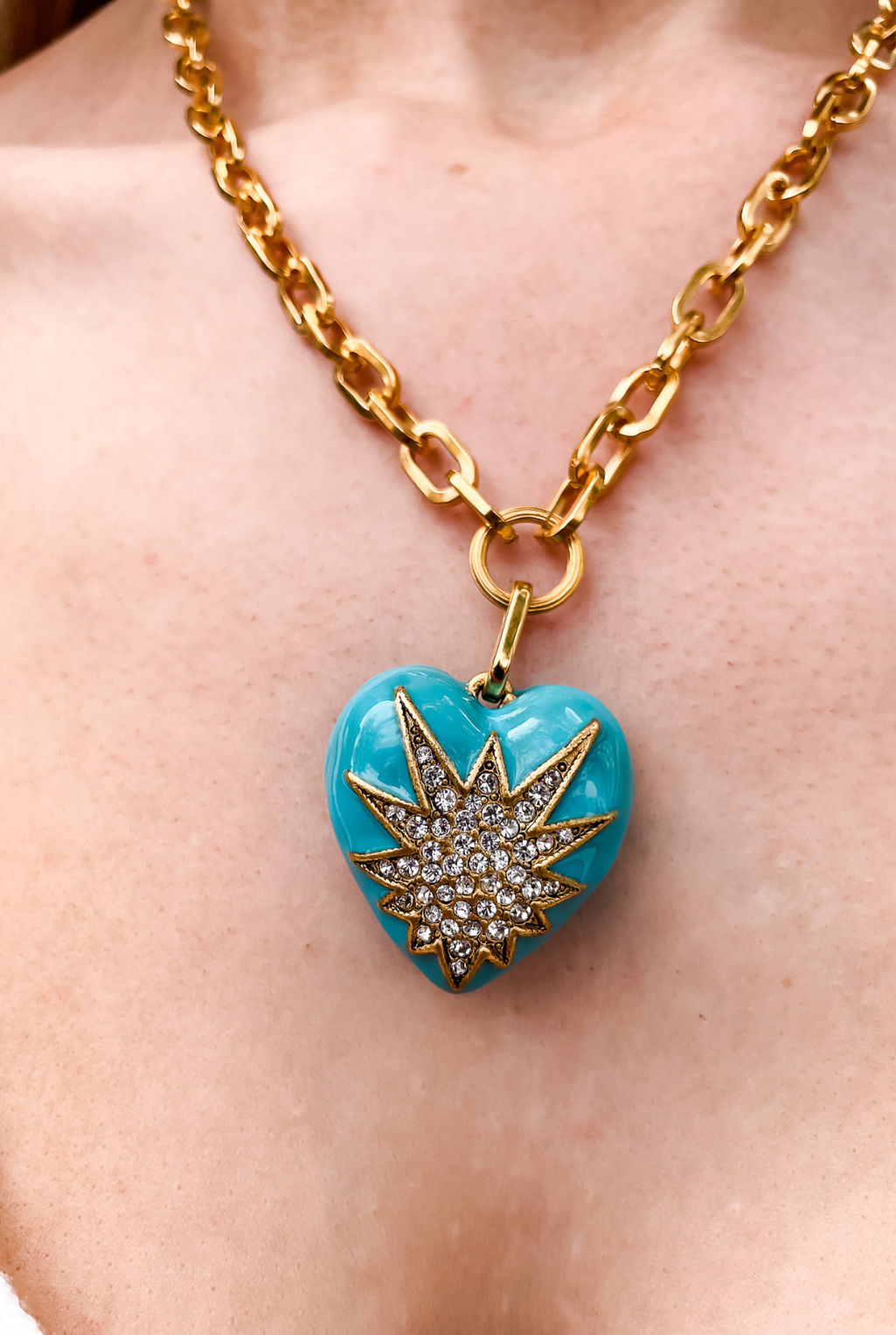 Heart of Tefiti Necklace - Turquoise