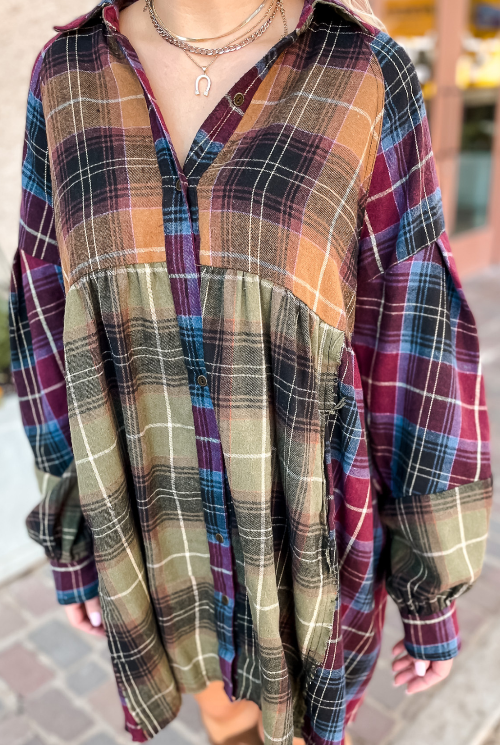 Thankful Flannel Dress