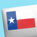 Texas Flag Rectangle Sticker - Tucker Brown