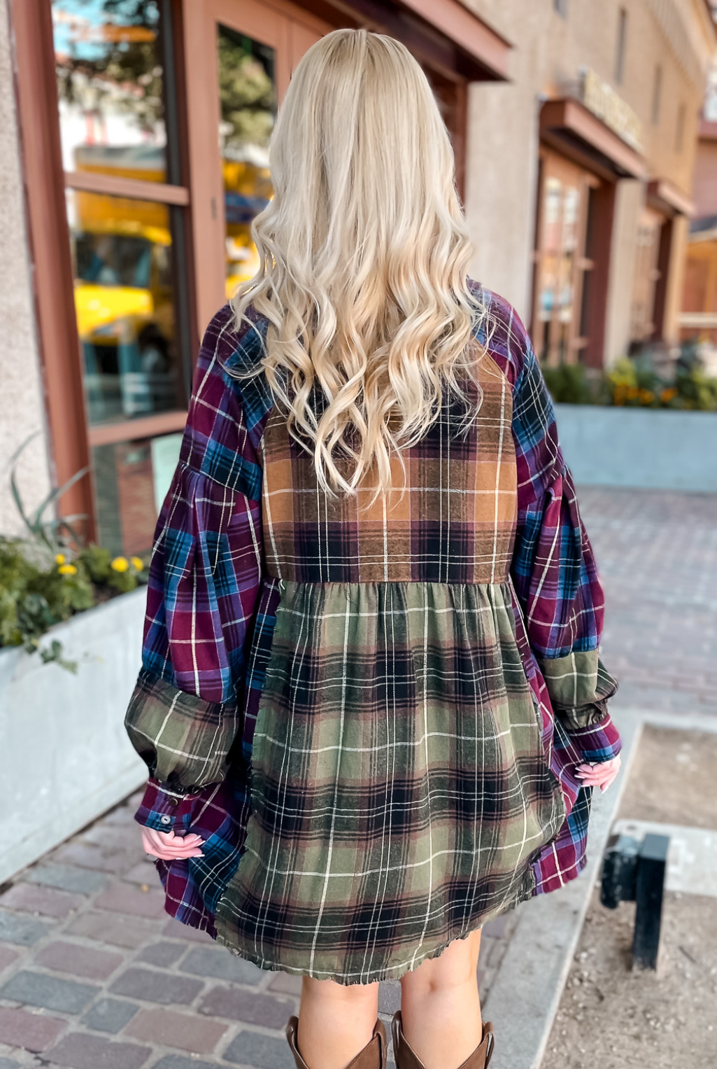 Thankful Flannel Dress