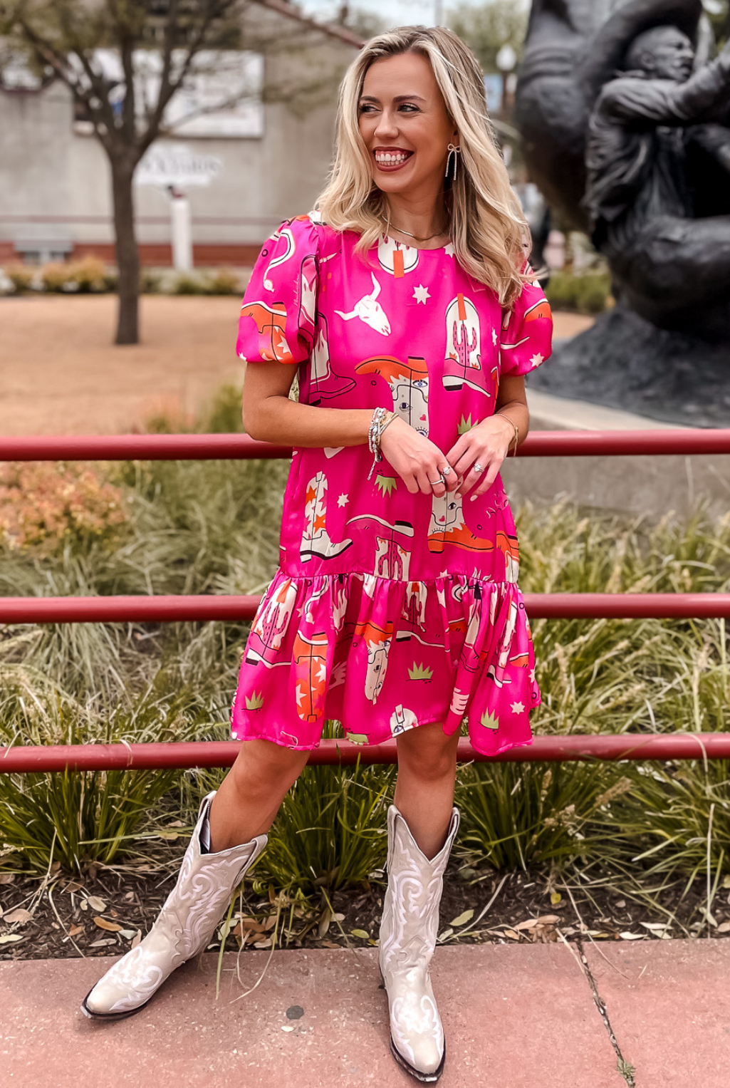 Bonaire Pink Boots Dress