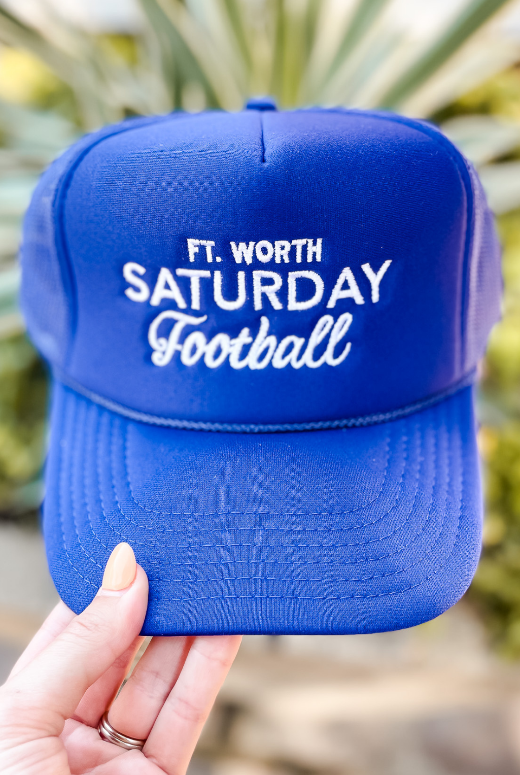 Saturday Football Trucker Hat - Purple