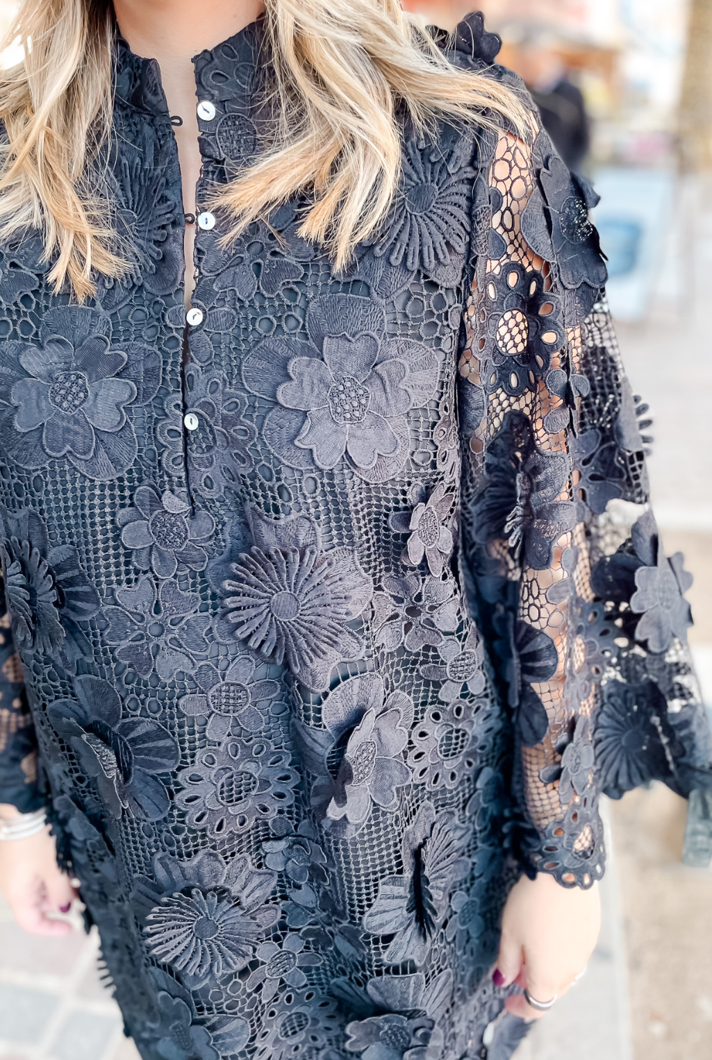 Seraphina Lace Dress - Black