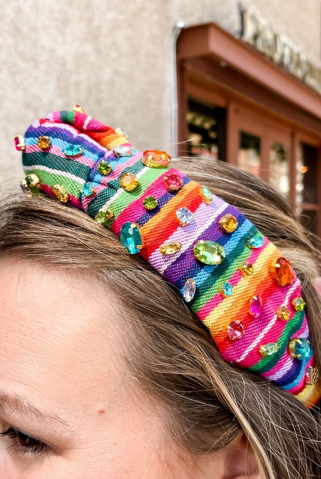 Rainbow Crystal Headband - Serape
