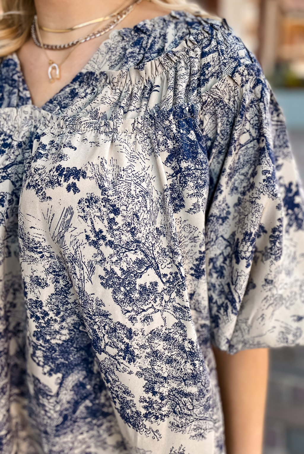 French Toile Top