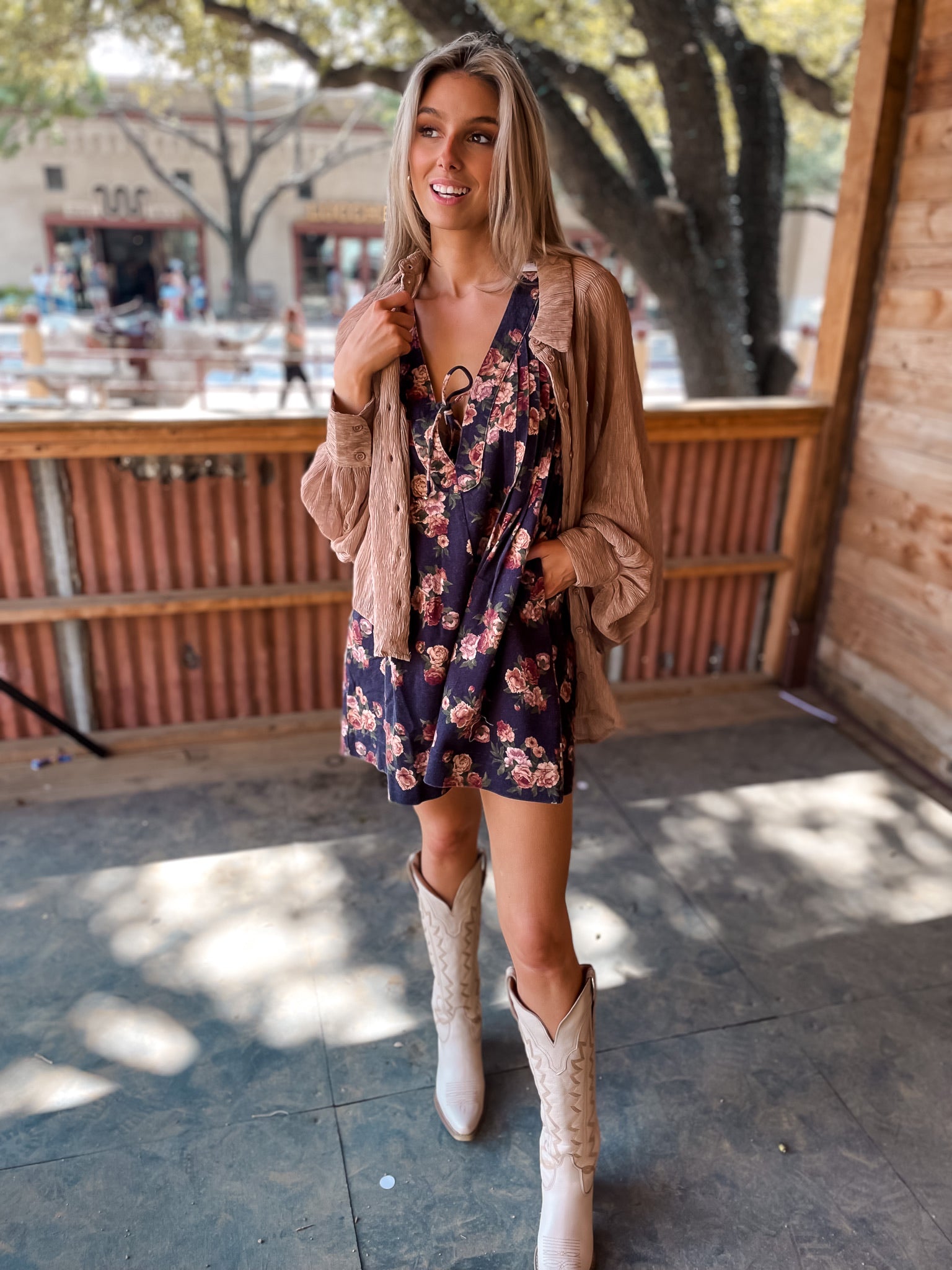 Lacy's Garden Floral Romper