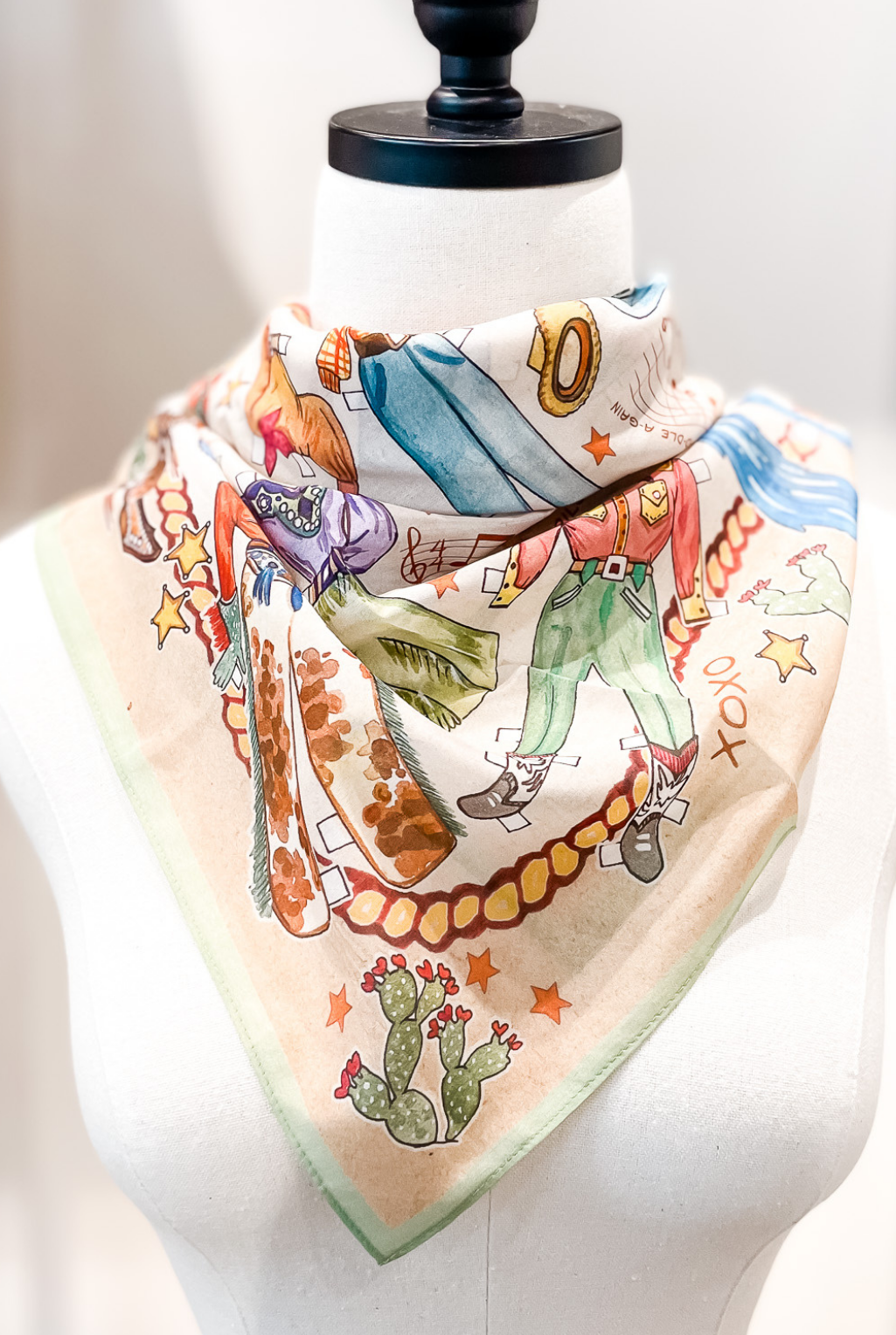 Western Paper Dolls Scarf