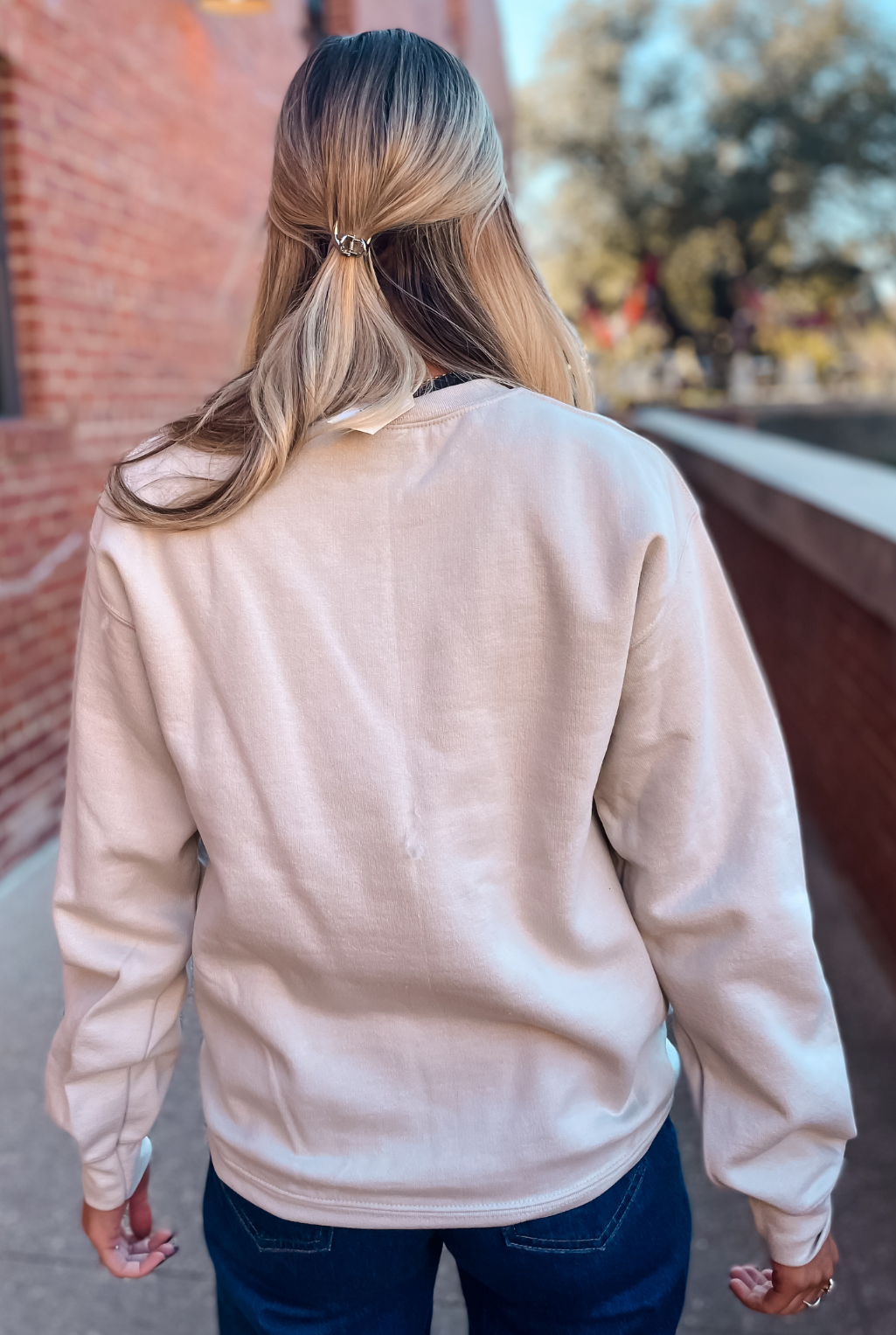 Dibs On Cowboy Sweatshirt - Sand