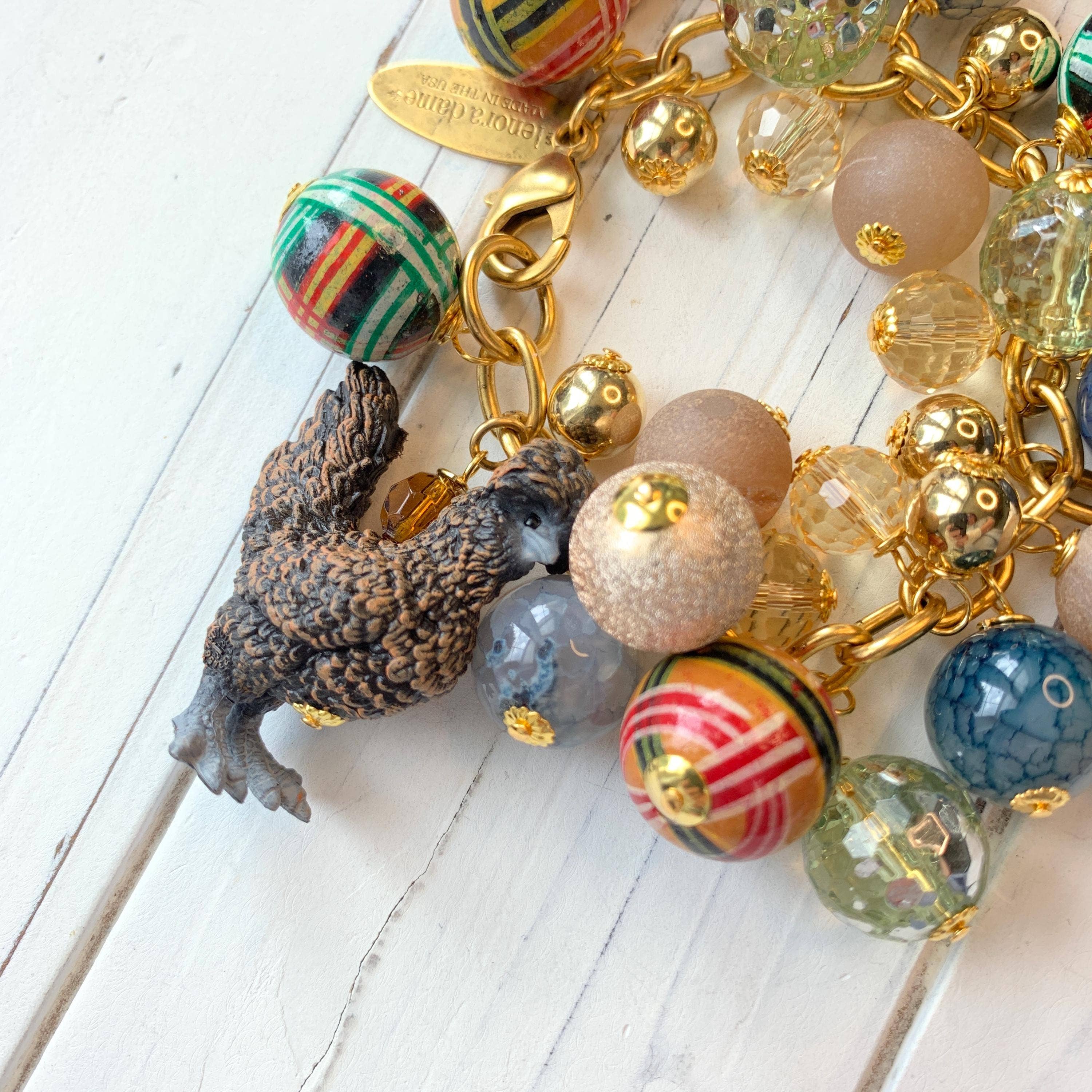 Silkie Chicken Charm Bracelet
