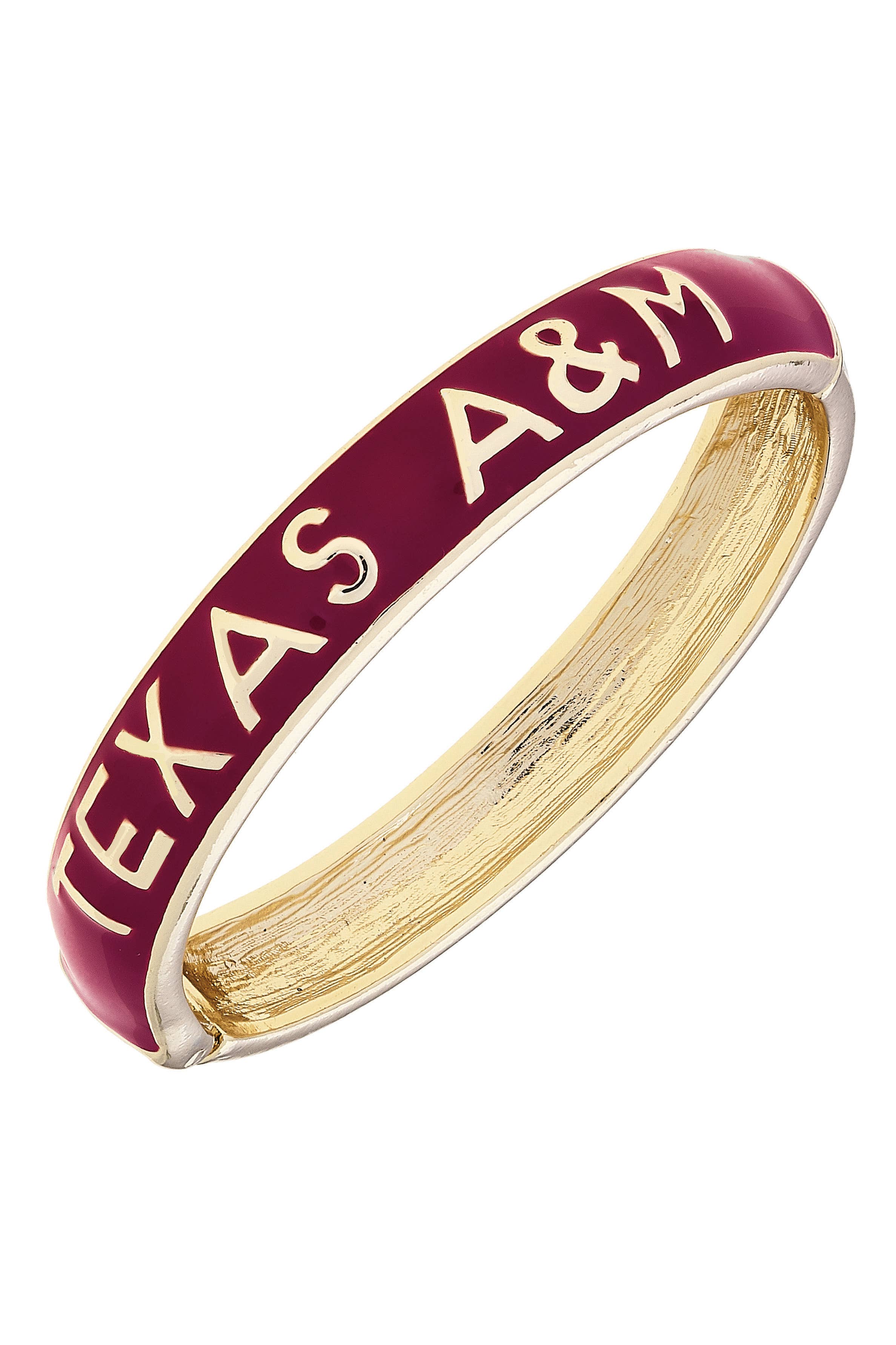 Texas A&M Aggies Hinge Bangle - Maroon
