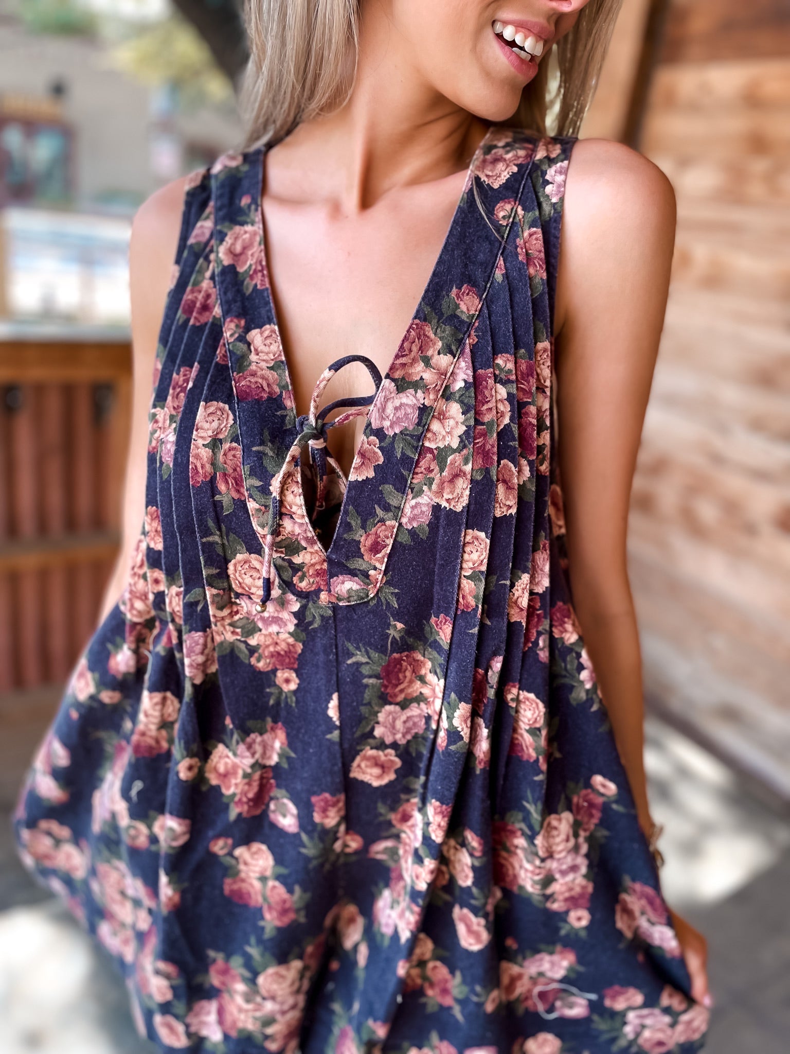 Lacy's Garden Floral Romper