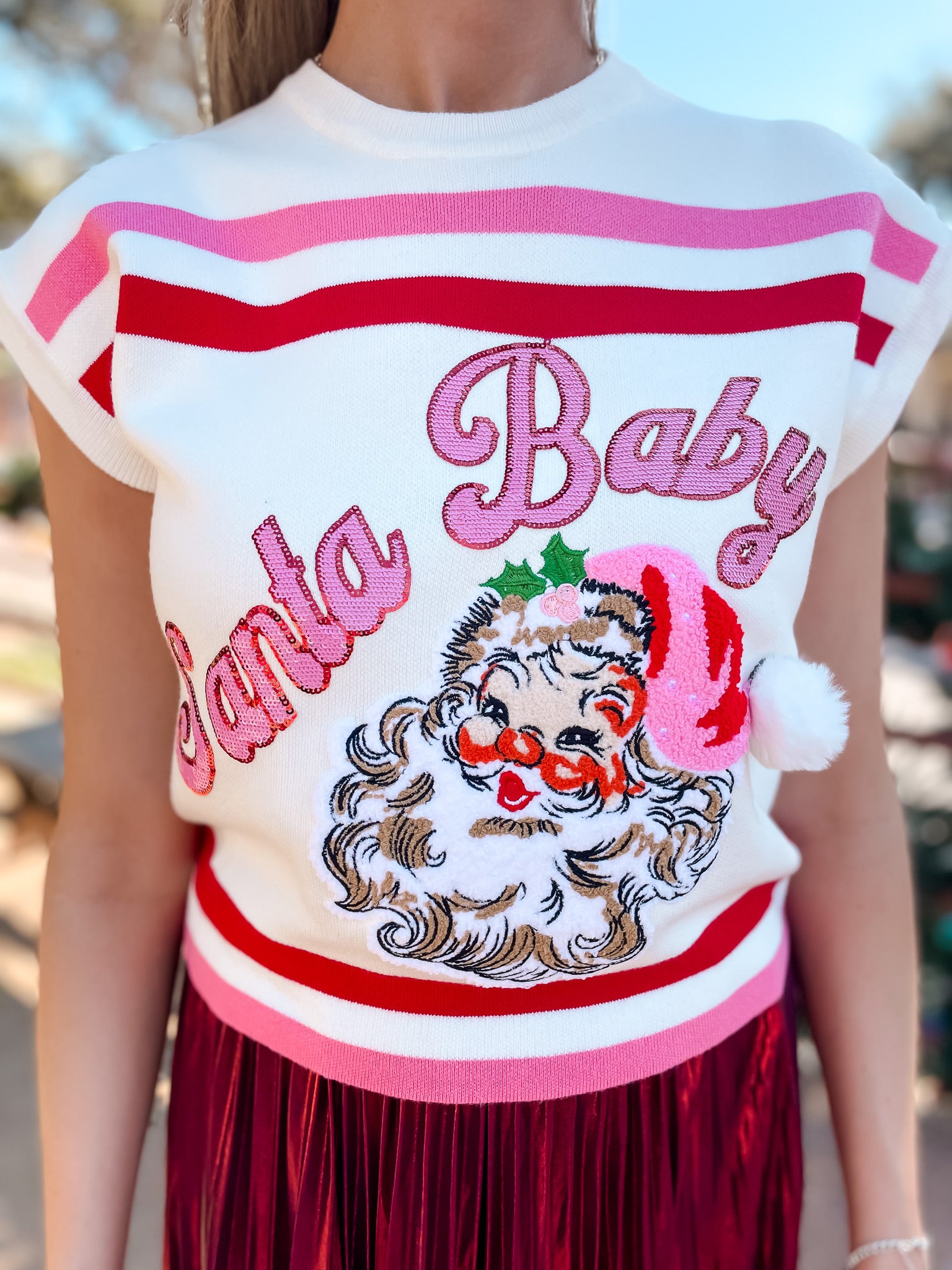 Santa Baby Sweater Vest