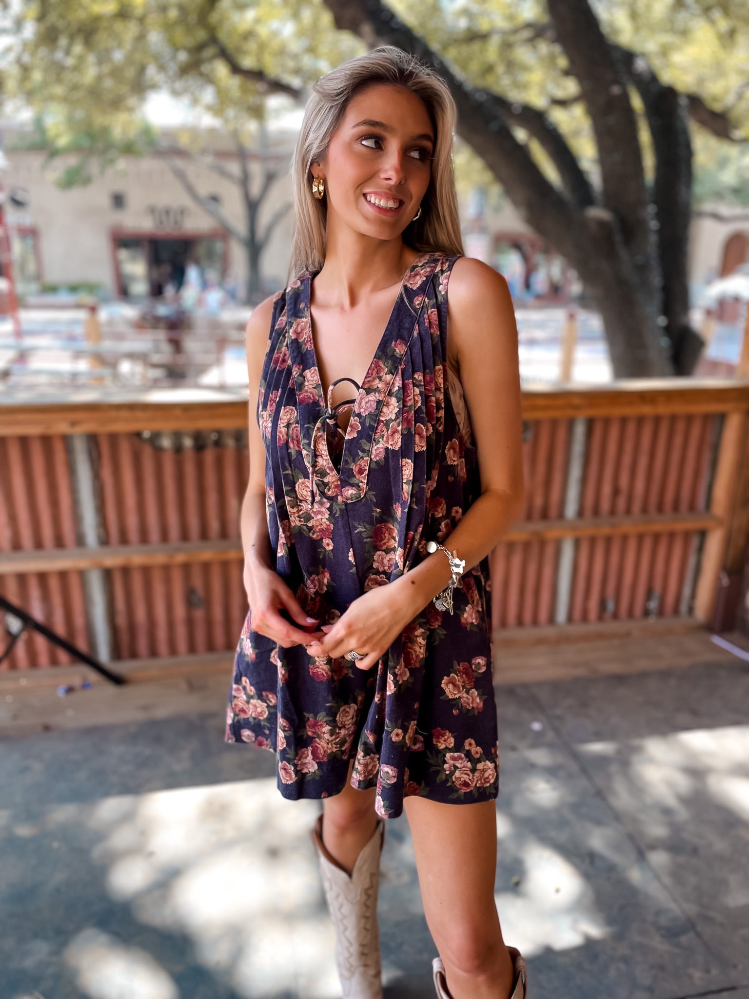 Lacy's Garden Floral Romper