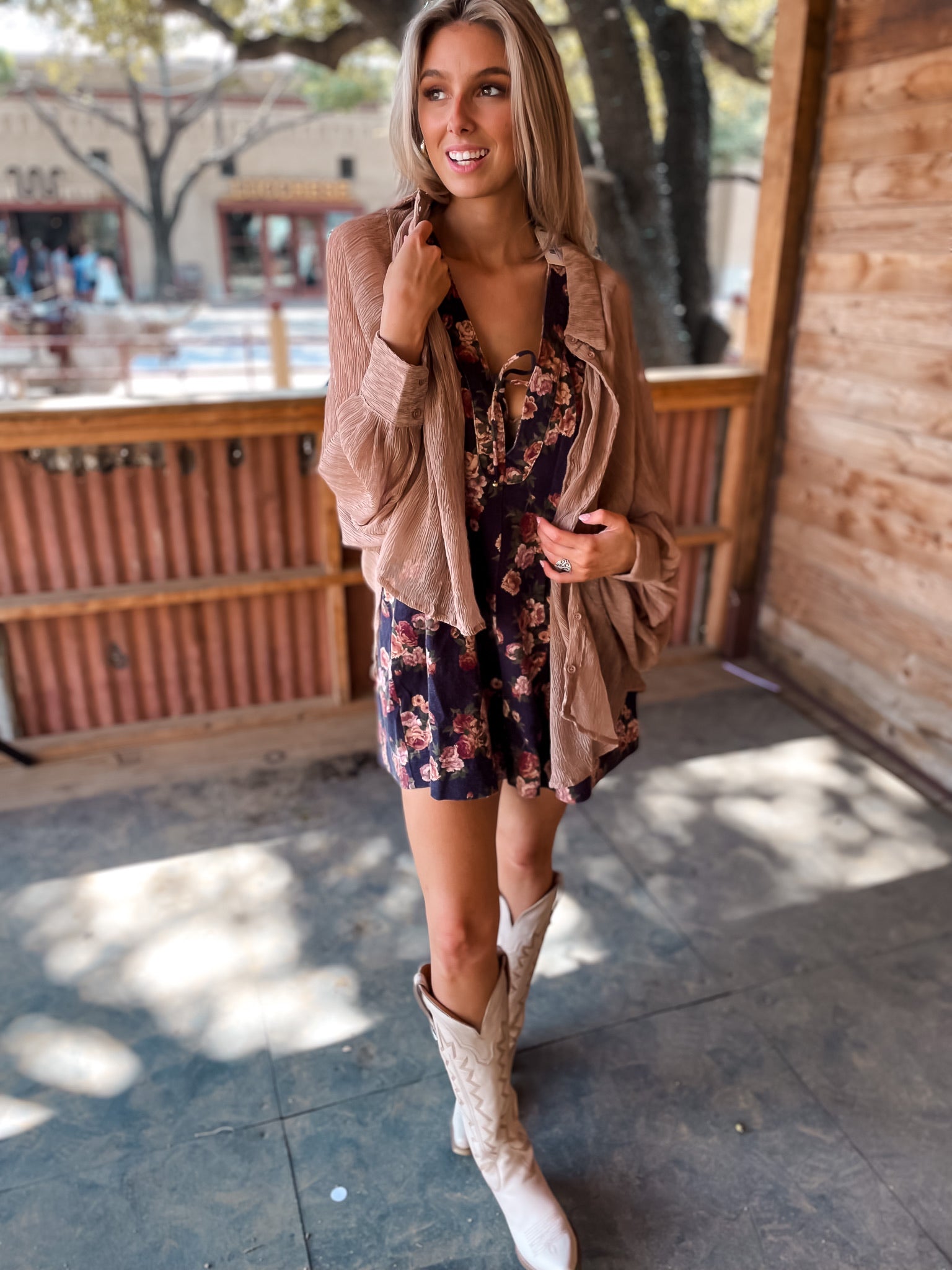 Lacy's Garden Floral Romper