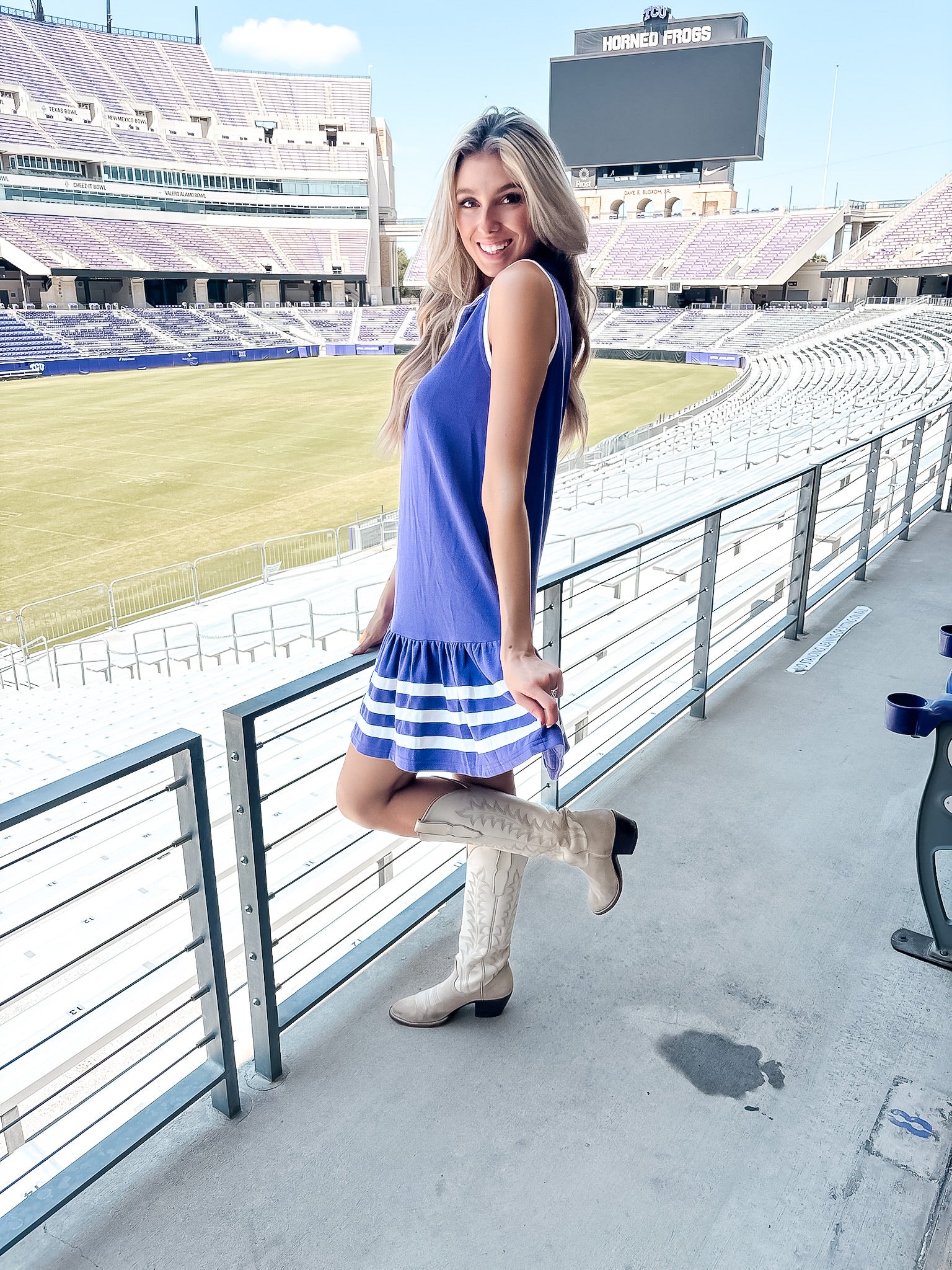 Quarter Zip Game Day Dress