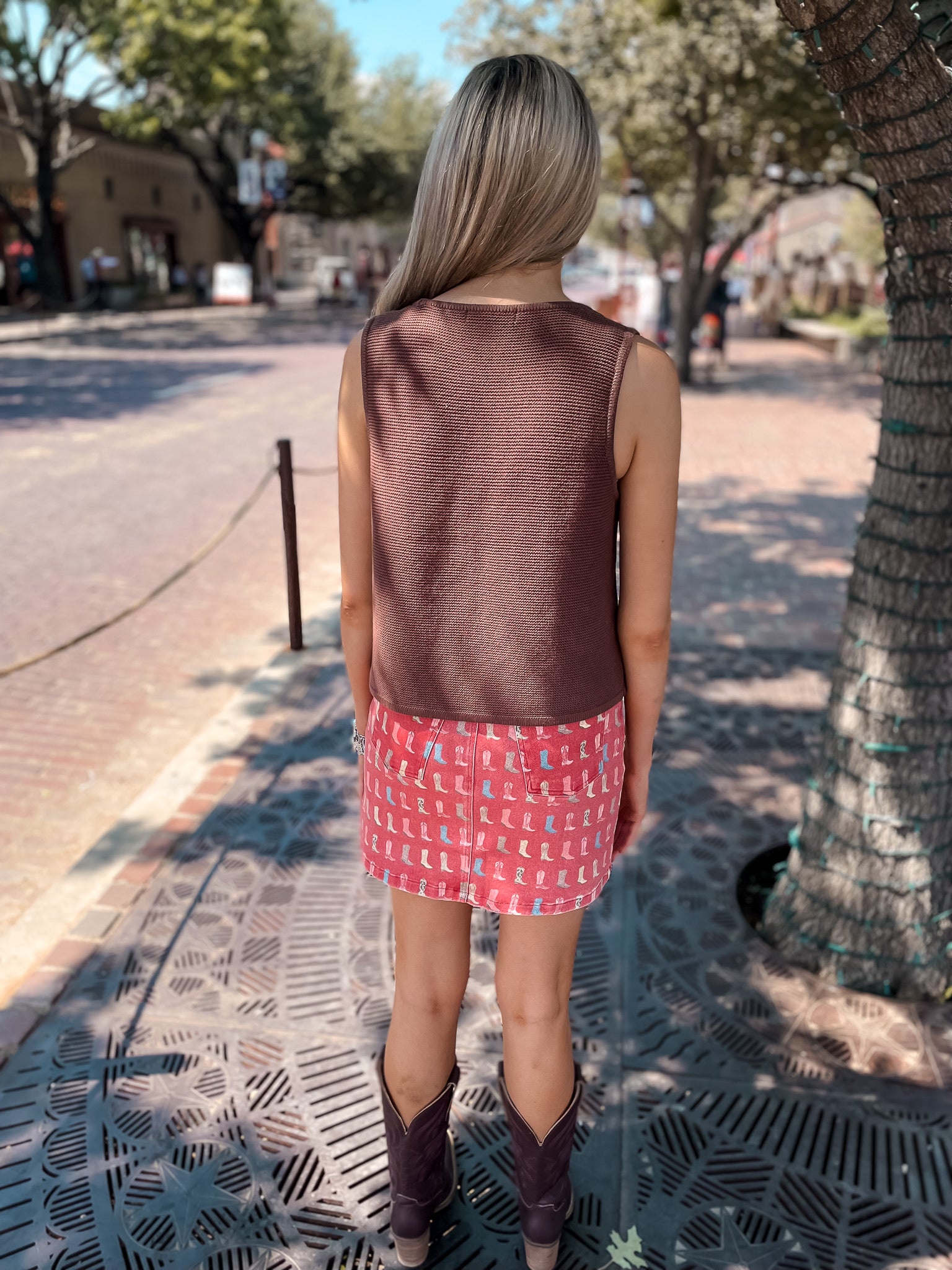 Tied Together Sweater Vest - Brown