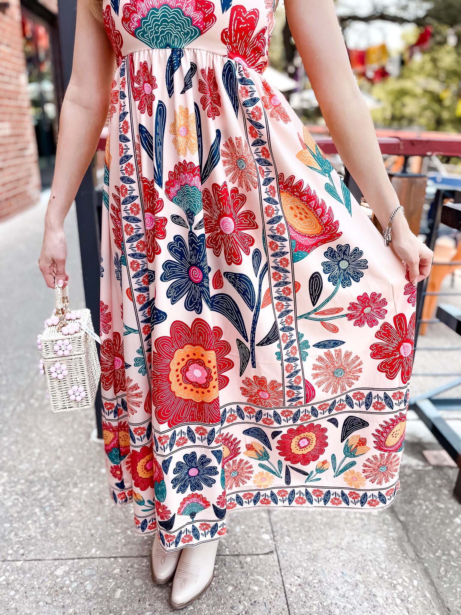Festive Floral Dress