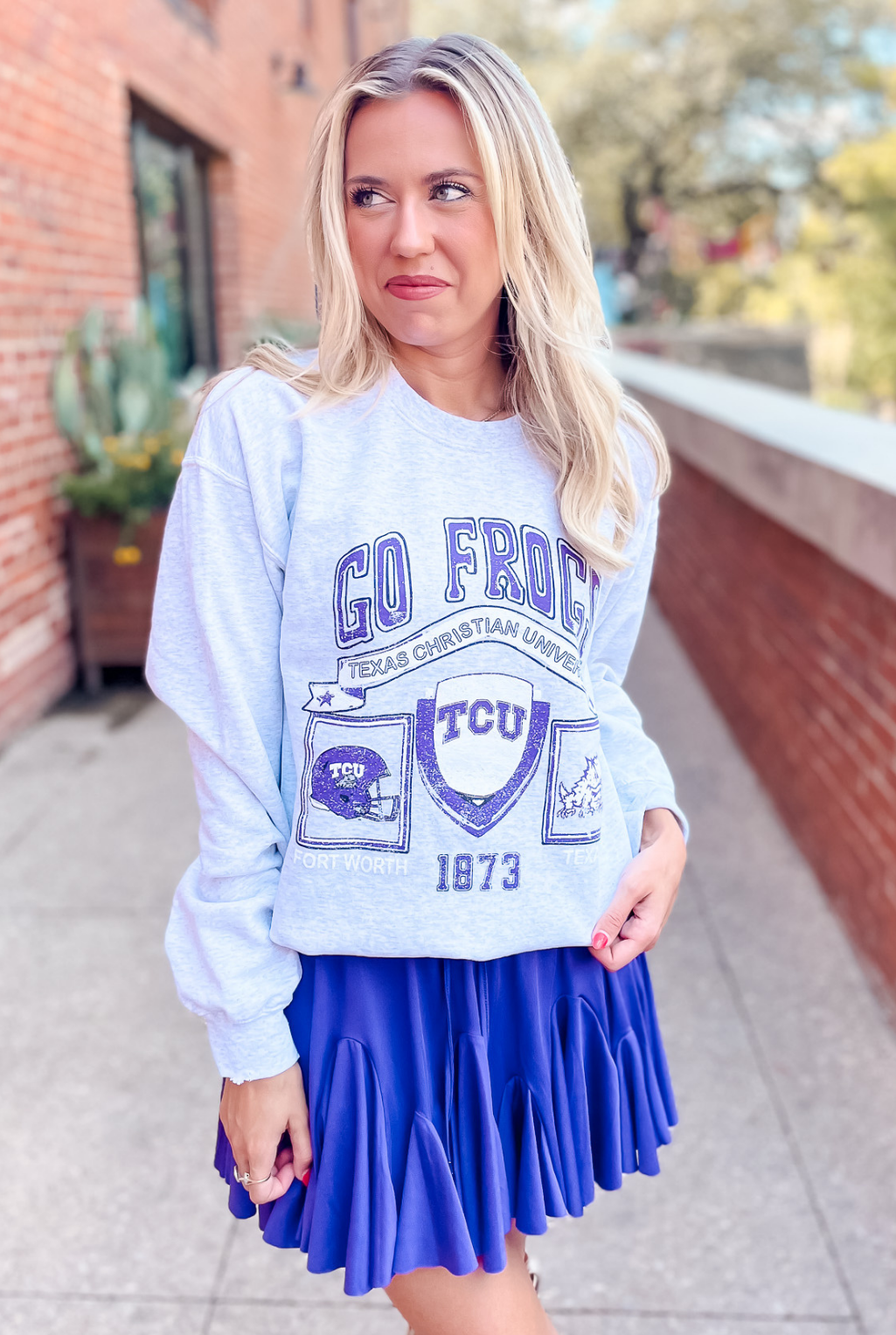 TCU Prep Patch Sweatshirt