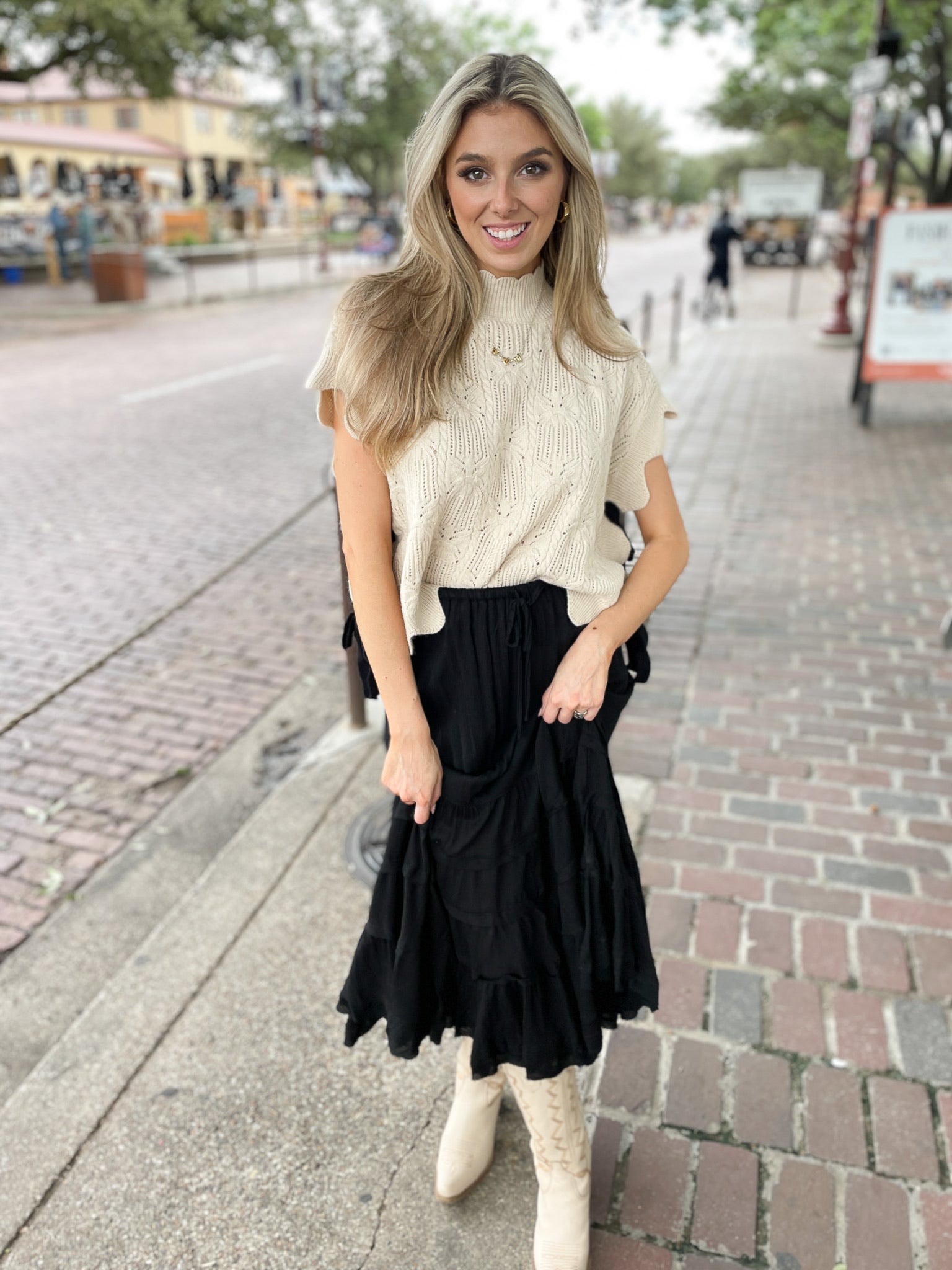 It's A Tie Sweater - Cream