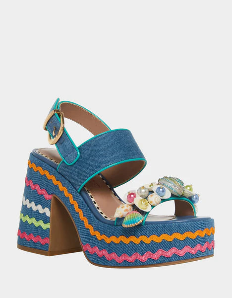 Shellie Seashell Platform Wedge