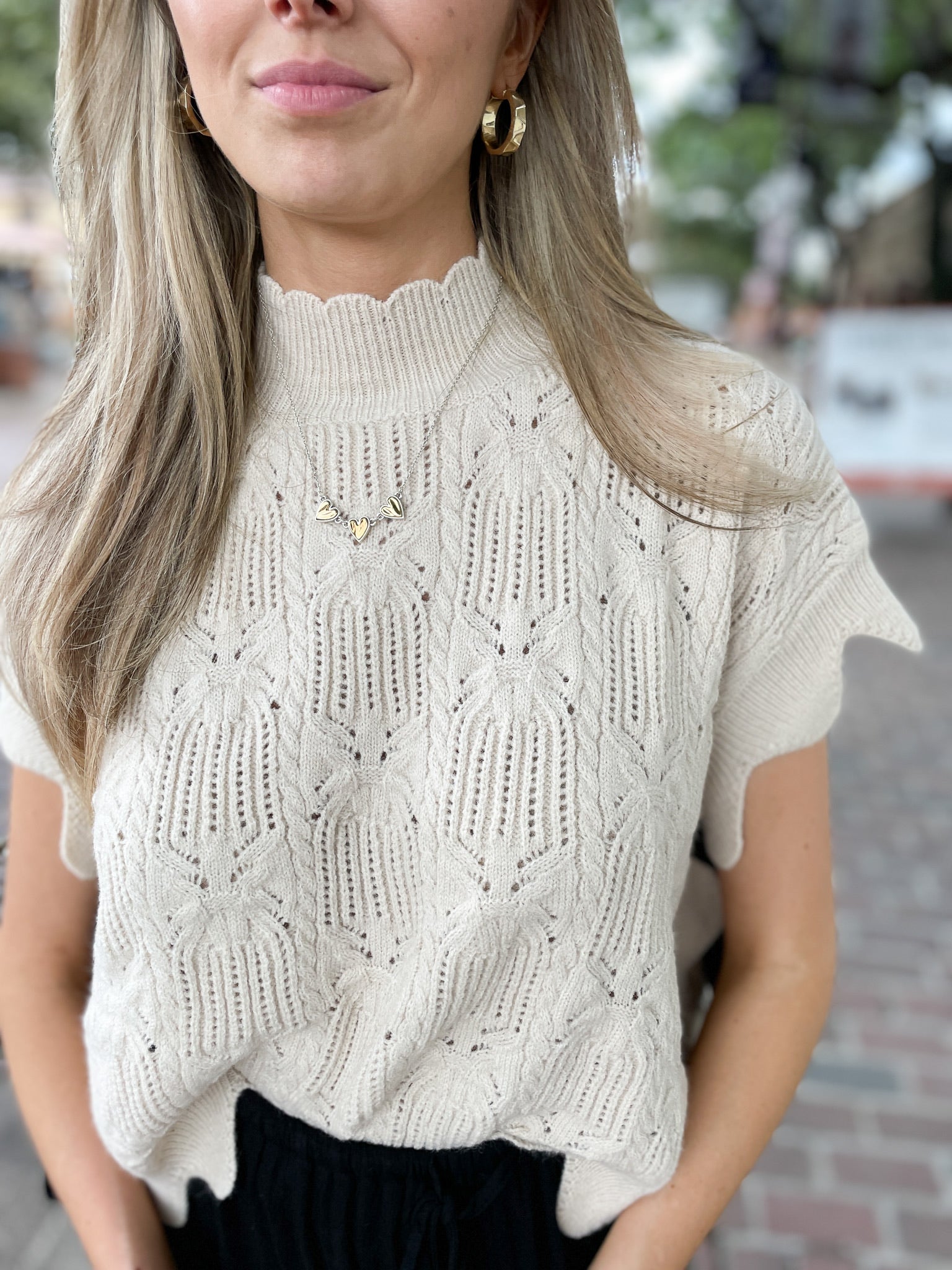 It's A Tie Sweater - Cream