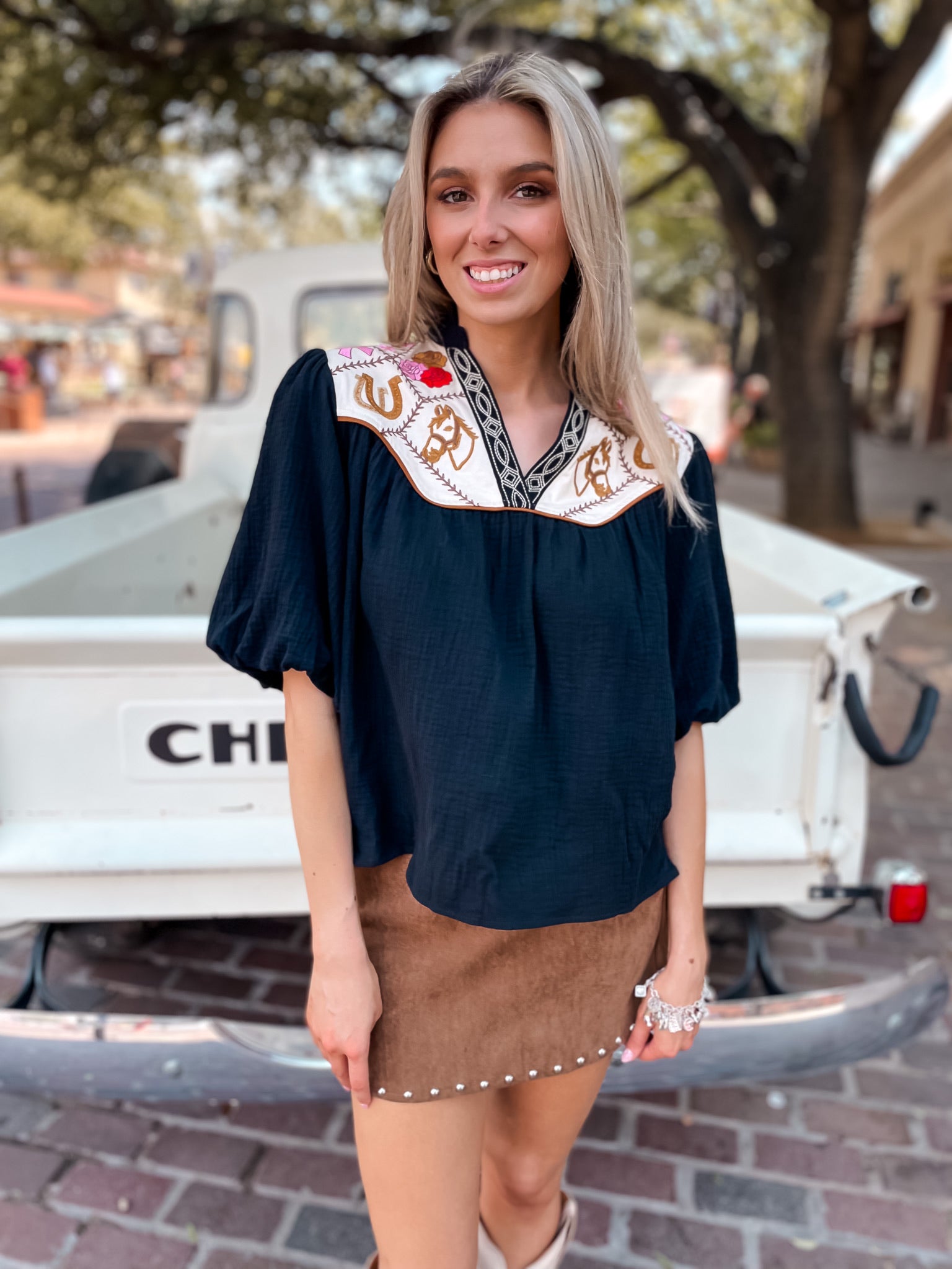 Coquette Equestrian Top