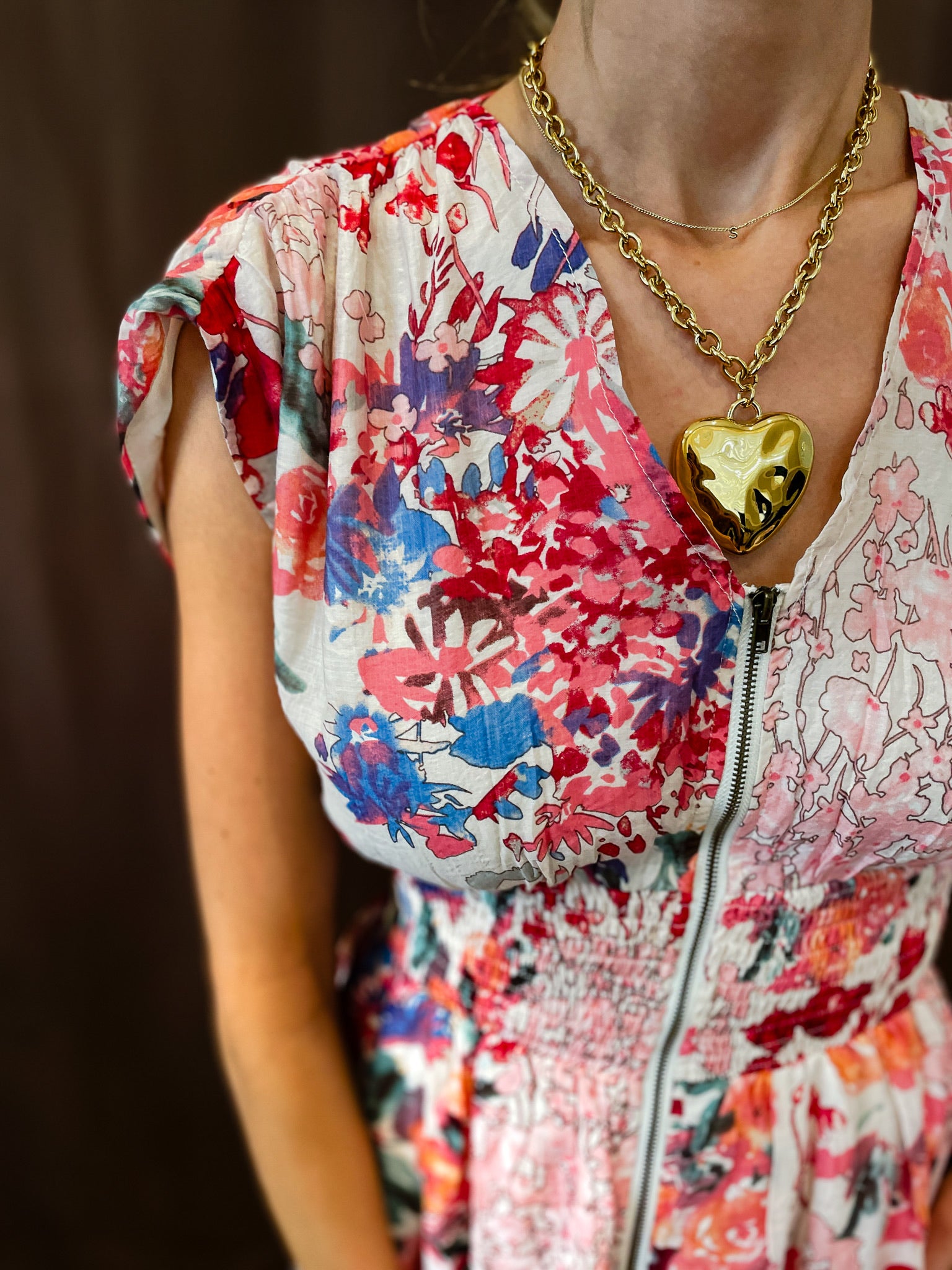 Whimsy Floral Dress Pink