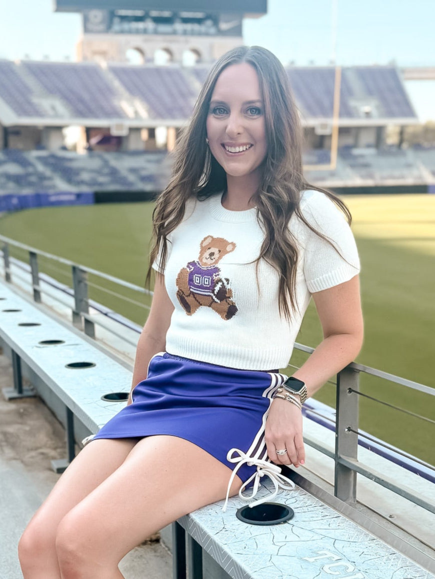 Track It Down Skirt - Purple