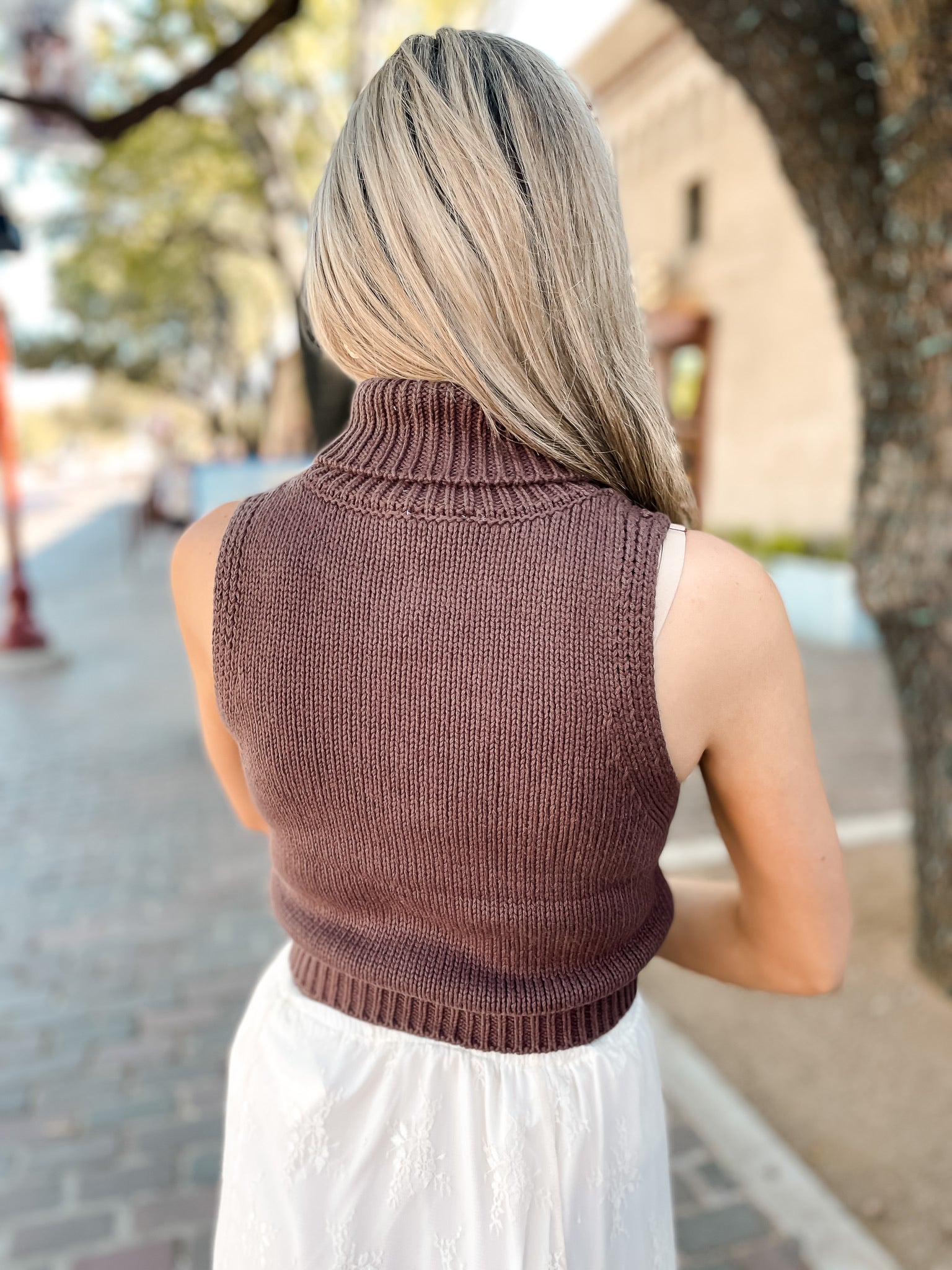 Candy Cane Joy Sweater - Brown
