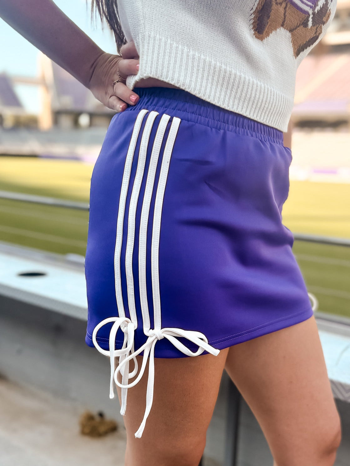 Track It Down Skirt - Purple