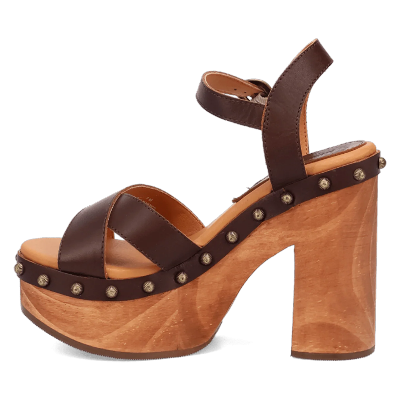 Lotus Wedge Heel - Brown