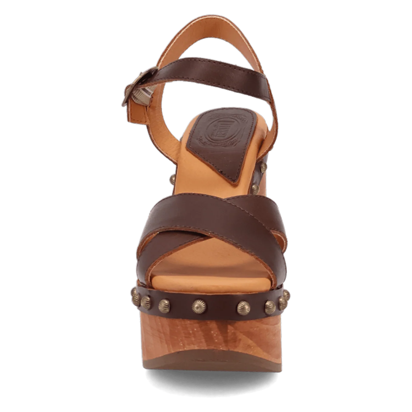 Lotus Wedge Heel - Brown