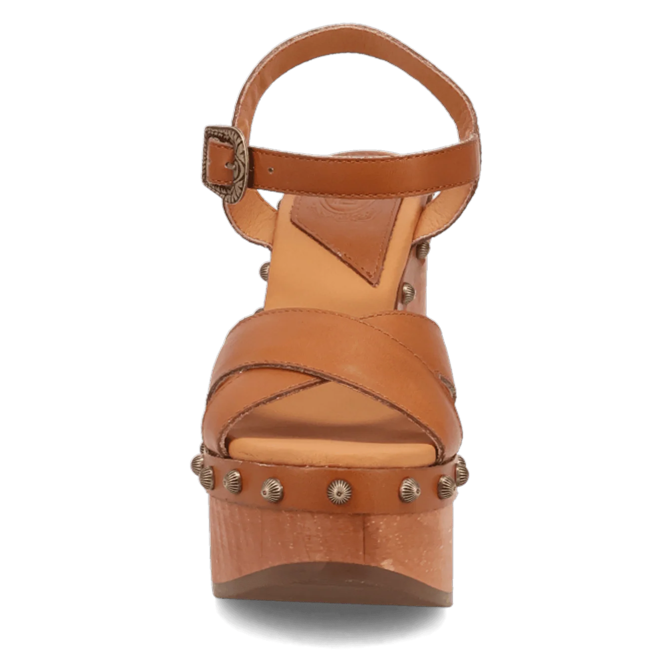 Lotus Wedge Heel - Tan