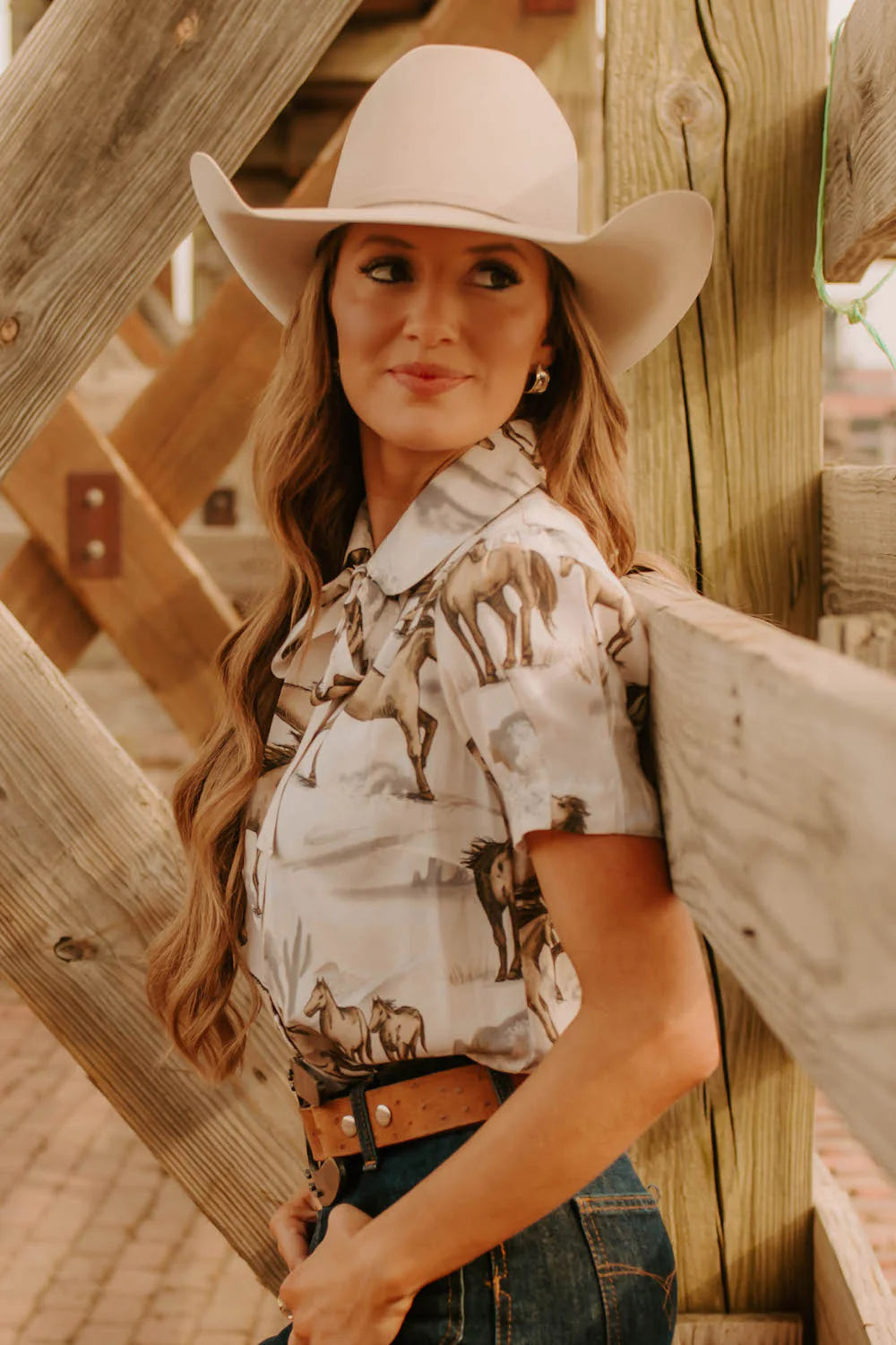 Chantilly Wild + Free Bow Tie Blouse