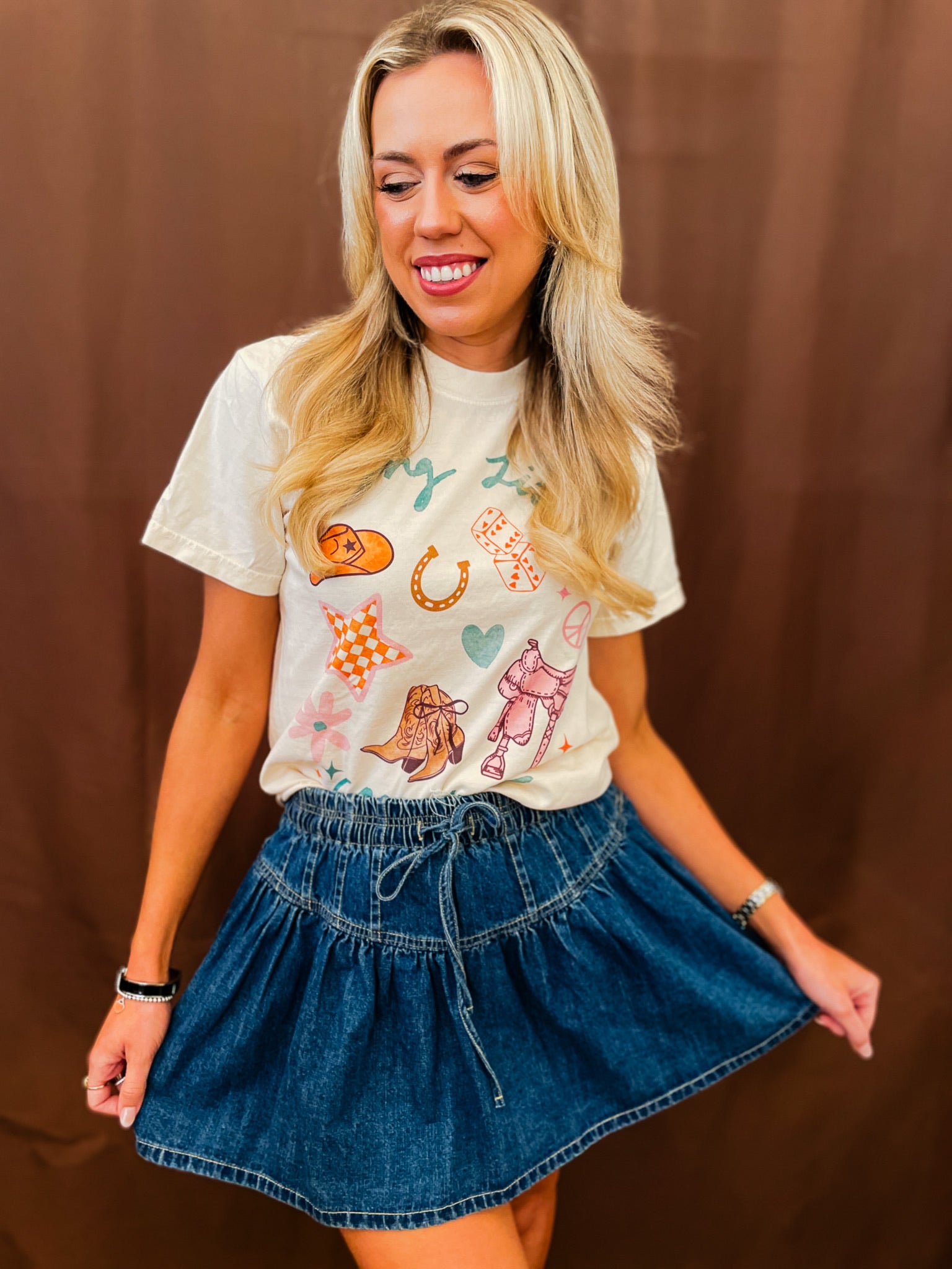 Dolly Denim Mini Skirt