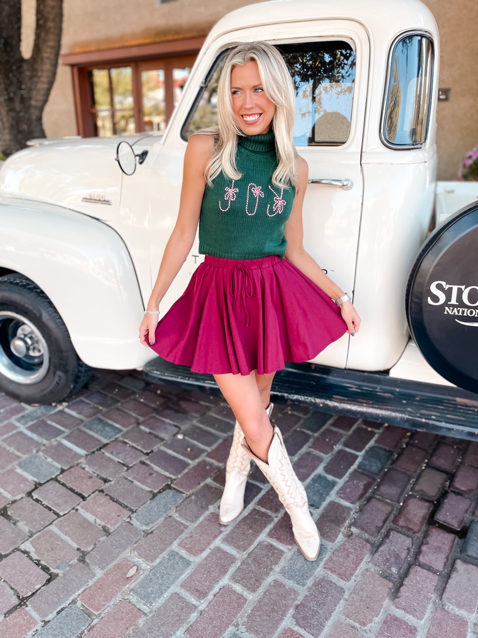 Candy Cane Joy Sweater - Green