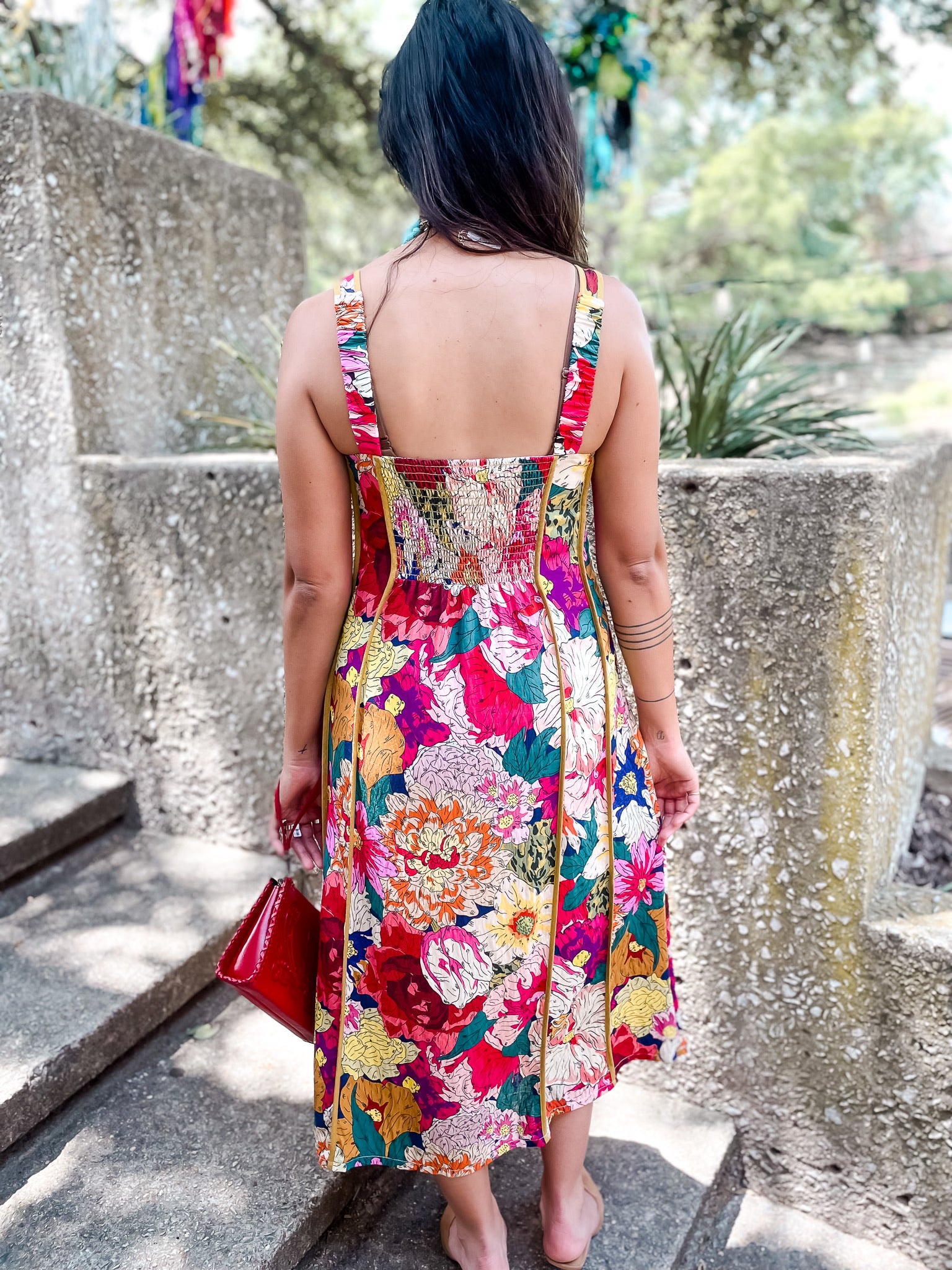 Floral Panels Dress