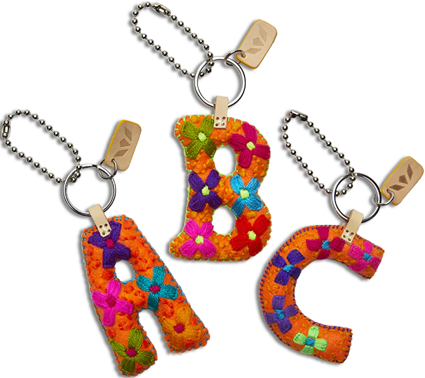 Letter Bag Charm
