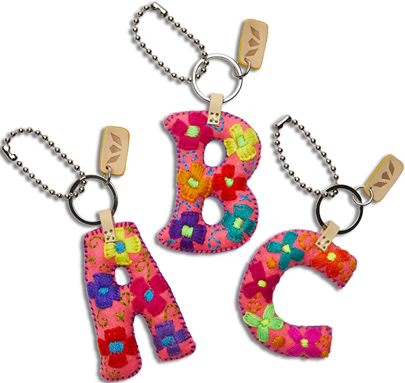 Letter Bag Charm