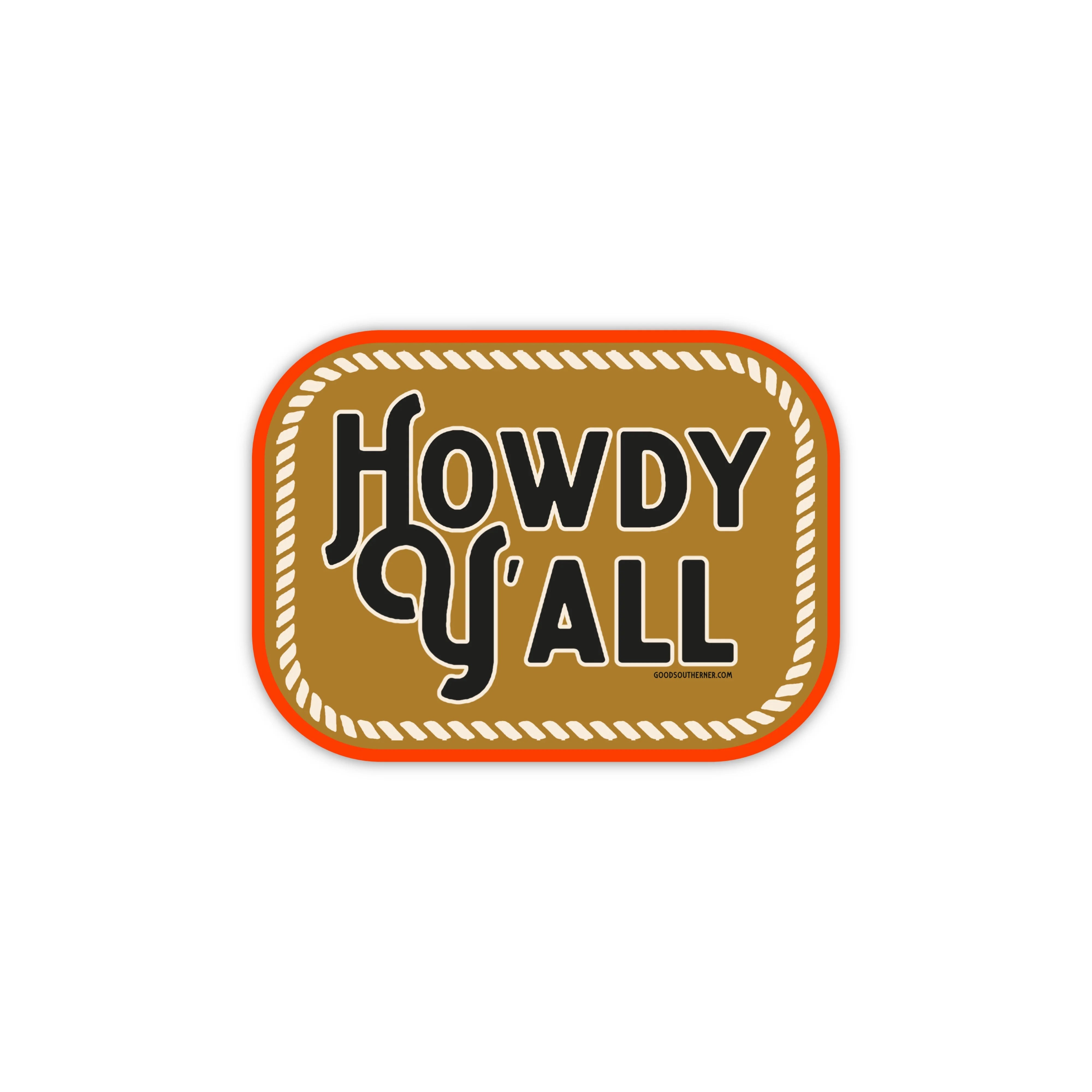 Howdy Y'all Sticker
